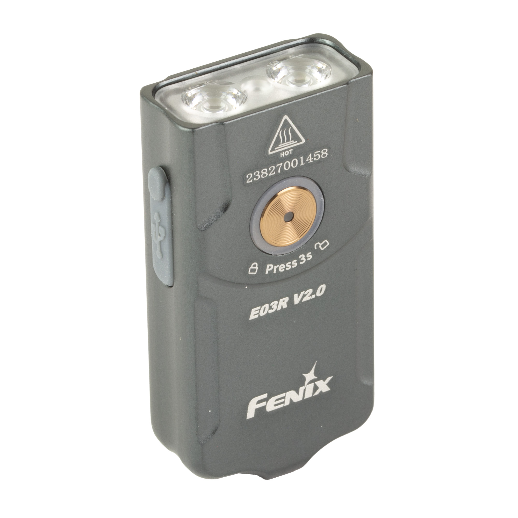 FENIX E03r V2 500LUM Keychain Gray Flashlight FENIX E03r V2 500LUM Keychain Gray Flashlight