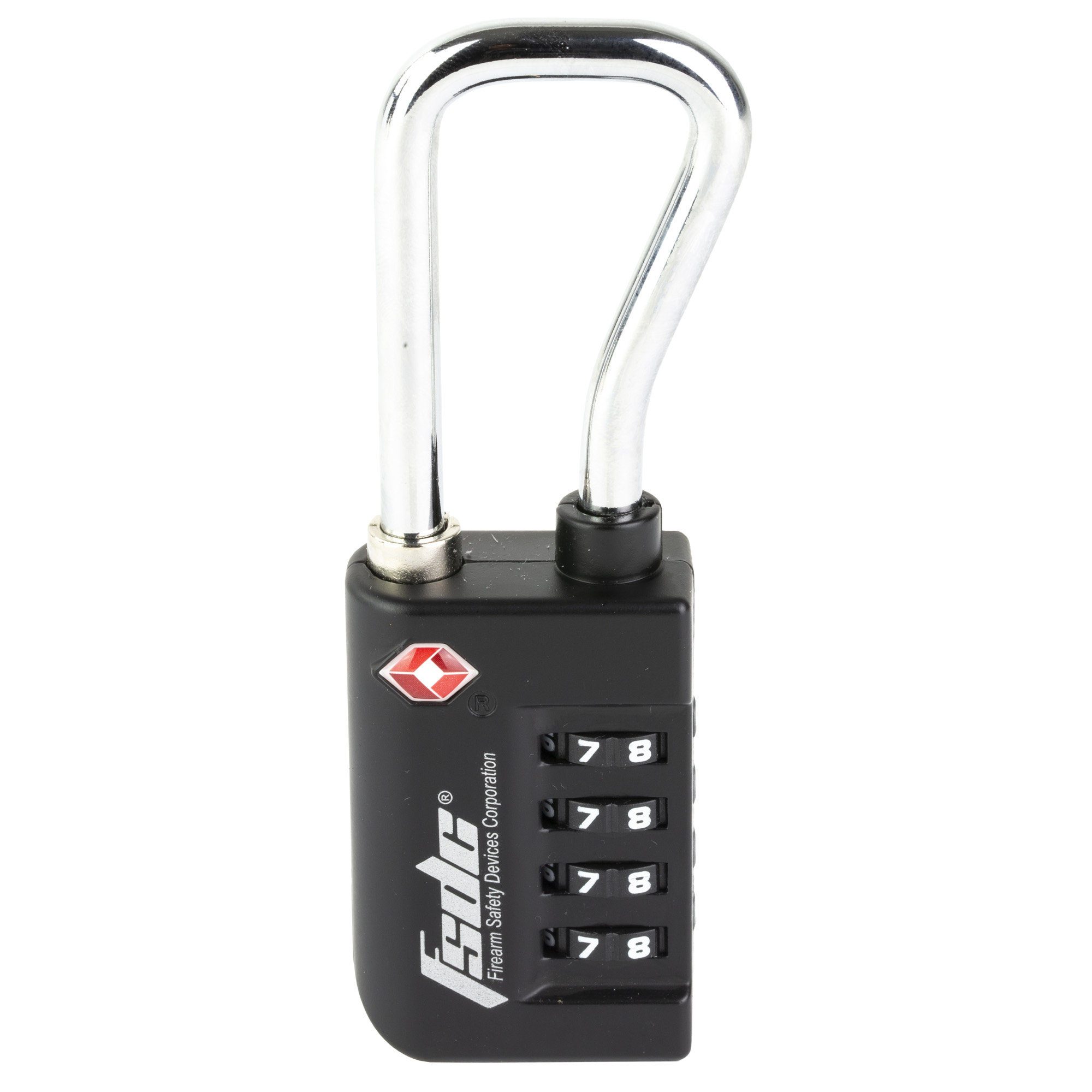 Firearm Safety Devices Corporation Firearm Fsdc 4-Dial Tsa Combo Padlock Nca