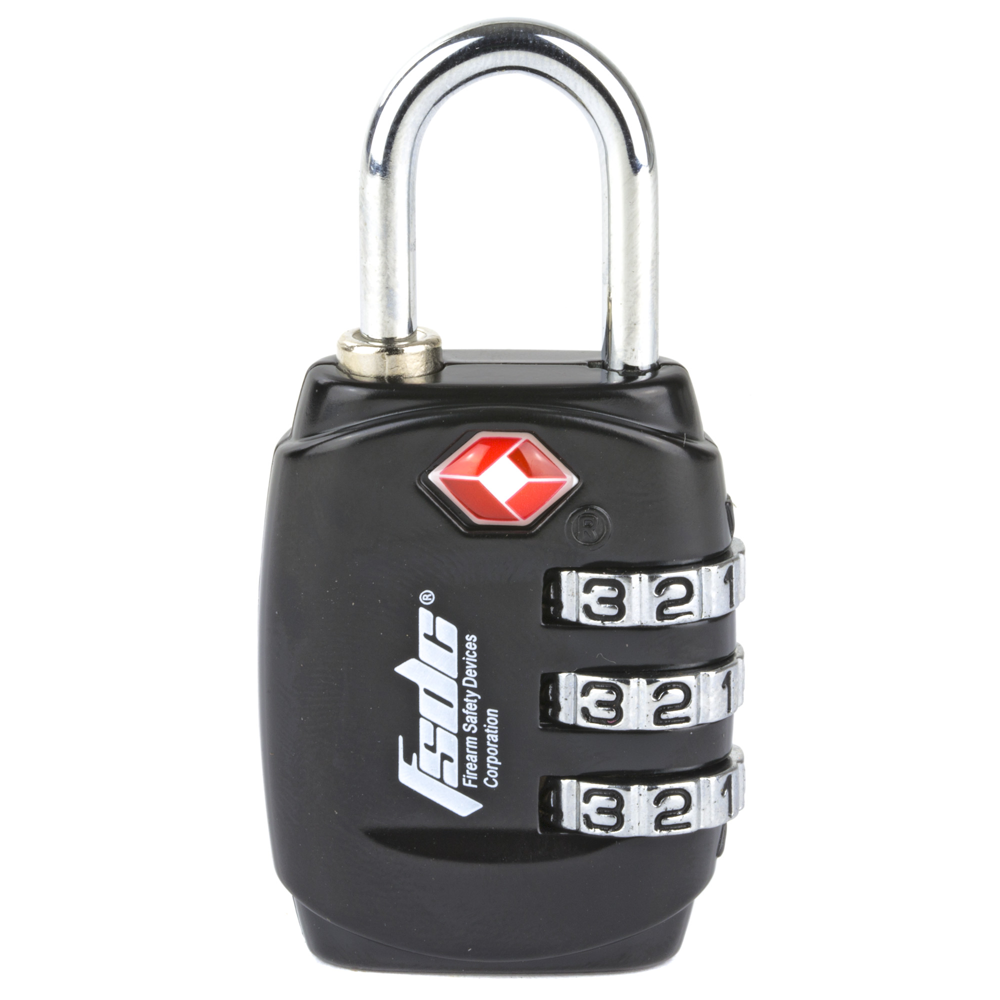 Firearm Safety Devices Corporation Firearm Fsdc 3-Dial Tsa Combo Shackle Lock