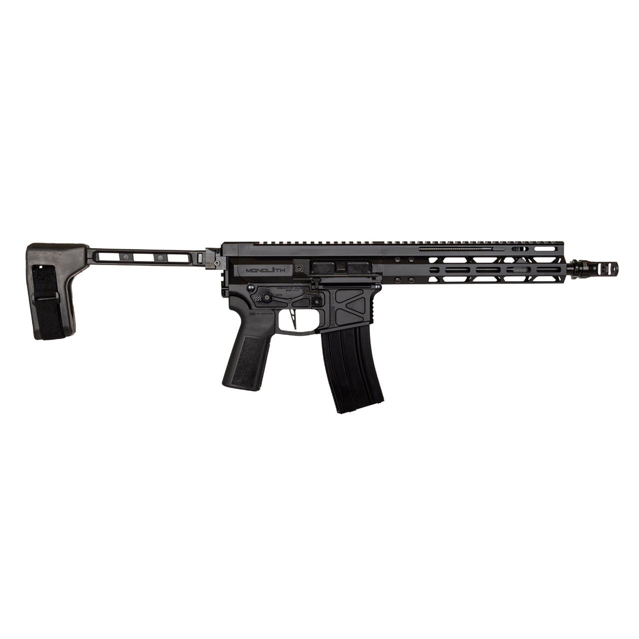 Global Ordnance Global Monolith Pistol 5.56mm 30rd Magazine 12.5" Barrel SBT Brace Black
