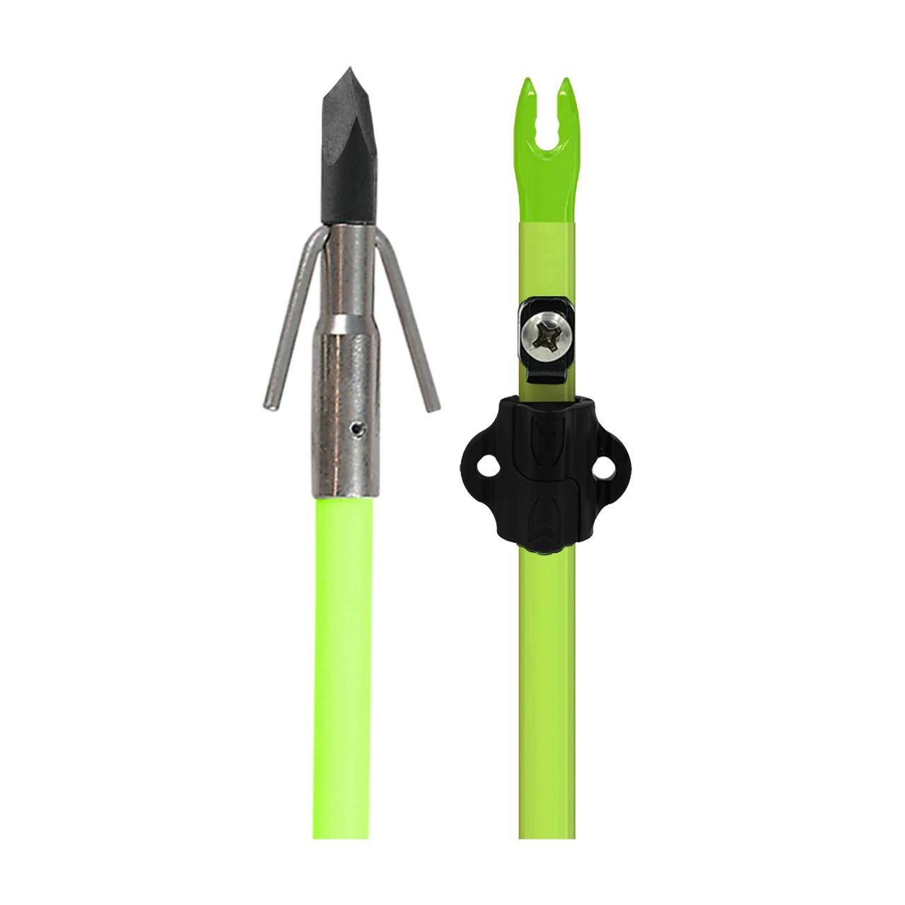 Feradyne Outdoors Feradyne Muzzy Classic Chartreuse Fish Arrow With Carp Point&safety