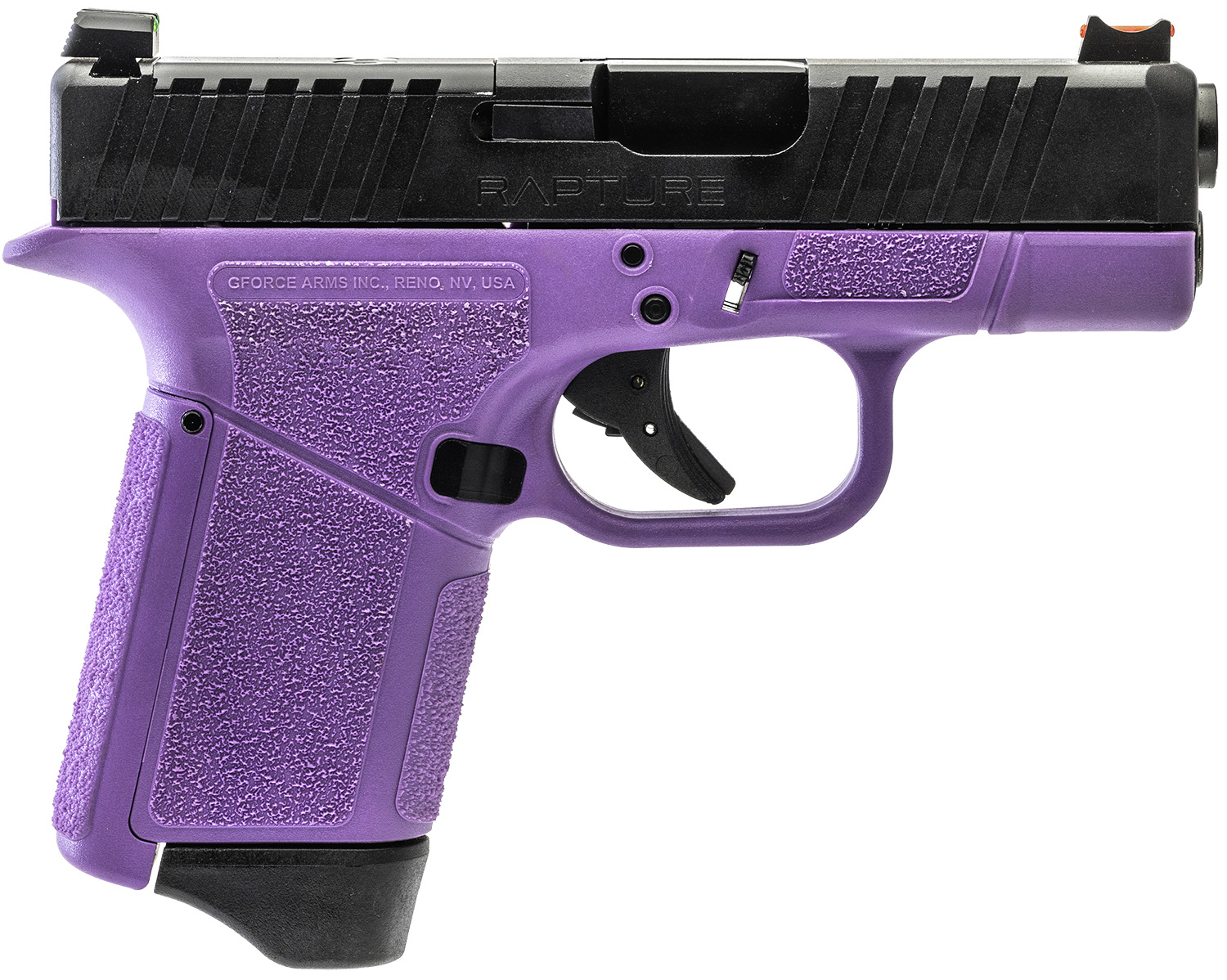 Gforce Arms Gforce Purple Frame | Black Slide Semi-Auto Pistol