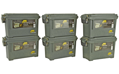 Plano Elem Prf Ammo Box OD Green Fld 6PK Case