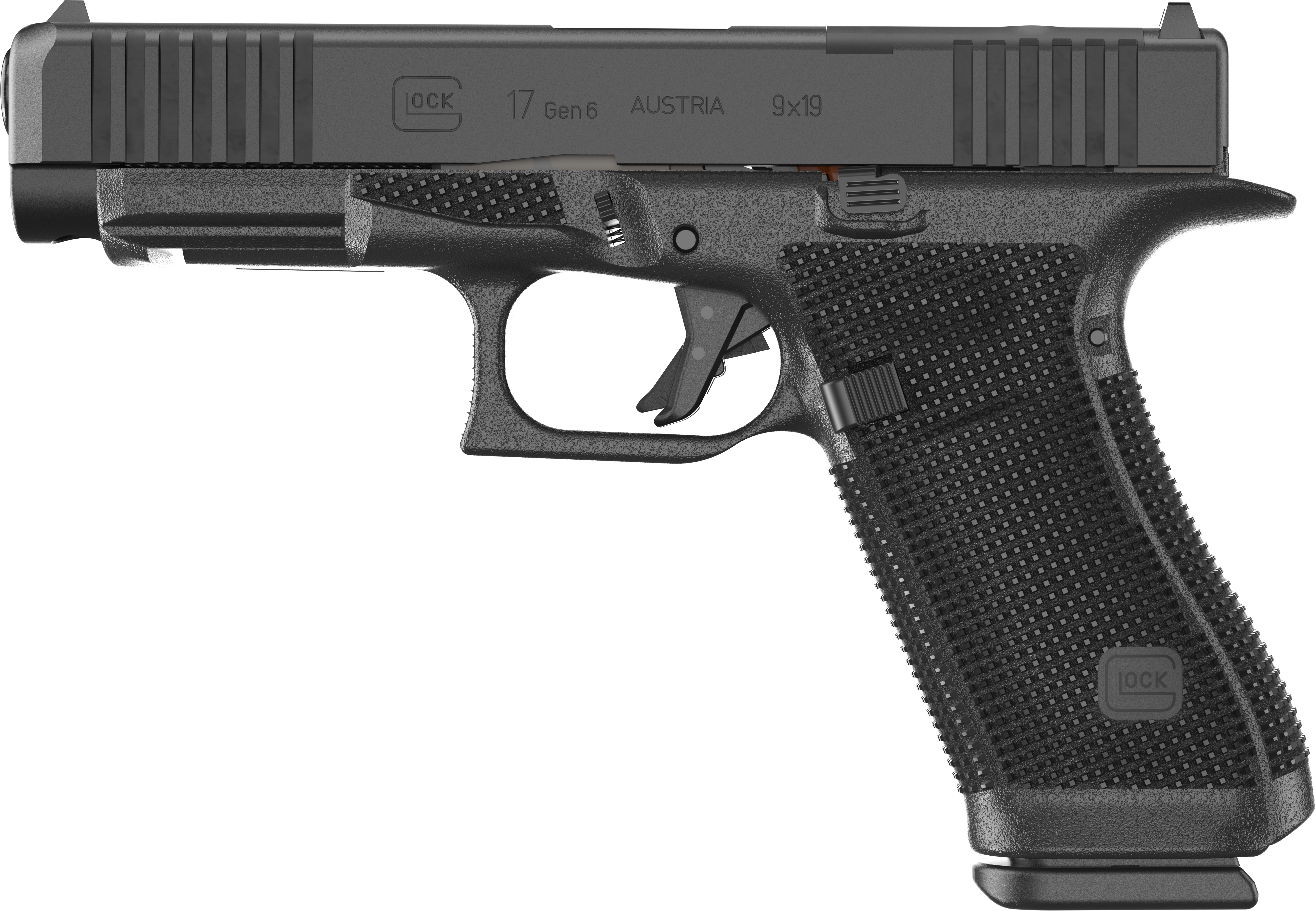 Glock Inc. Glock 17 Gen 6 Handgun 9mm Luger 17rd Magazines (3) 4.49" Barrel Black Austria