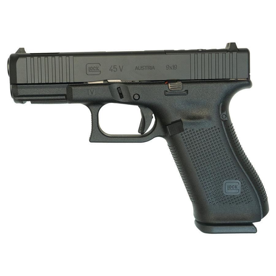 Glock V-Series Optic Ready Model 45 Handgun 9mm Luger 17rd Magazines (3) 3.7" Ported Barrel Black Cerakote Glock V-Series Optic Ready Model 45 Handgun 9mm Luger 17rd Magazines (3) 3.7" Ported Barrel Black Cerakote
