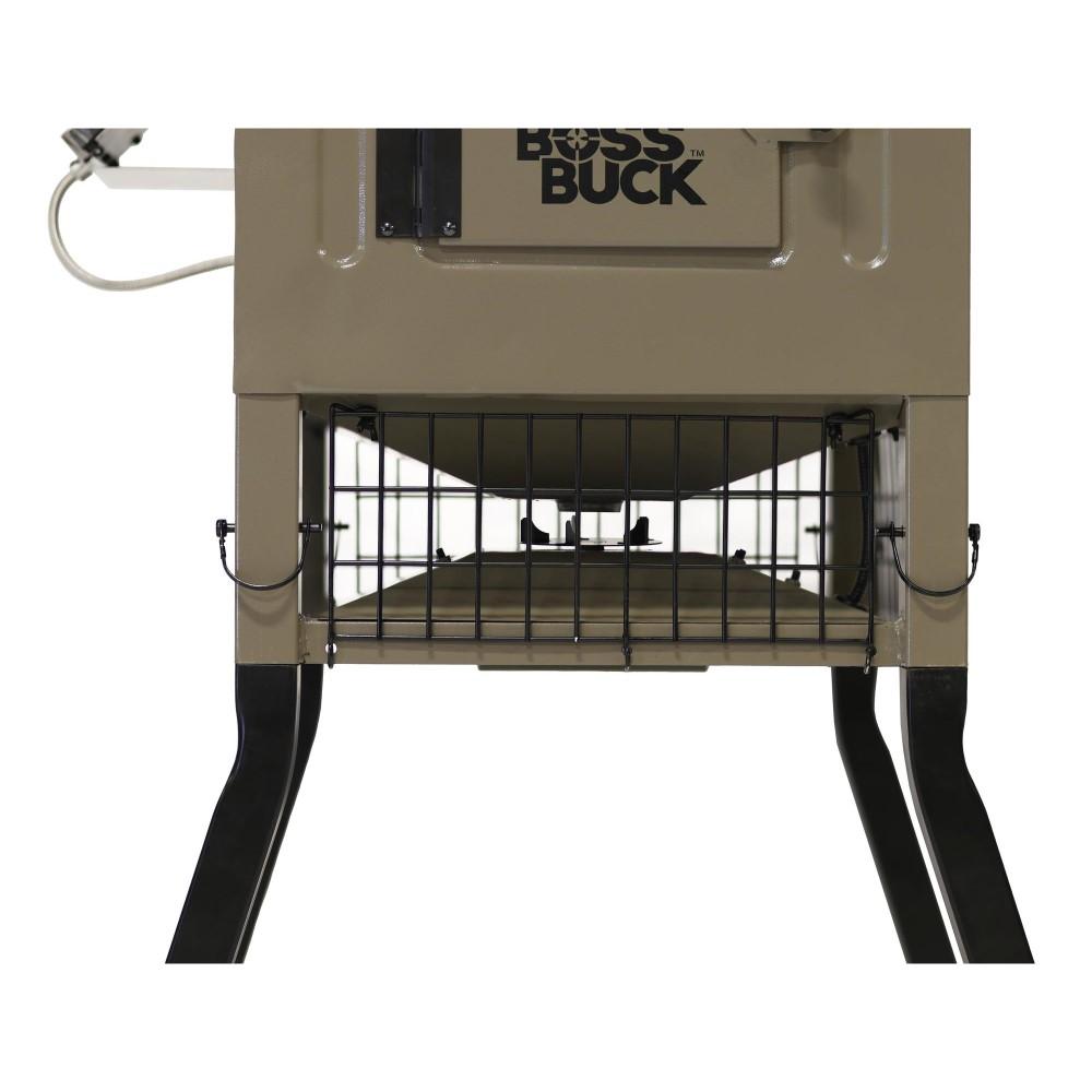 Gsm Boss Buck 300# Stand & Fill Sled Feeder W/ Diverter Plate & Solar Panel Gsm Boss Buck 300# Stand & Fill Sled Feeder W/ Diverter Plate & Solar Panel