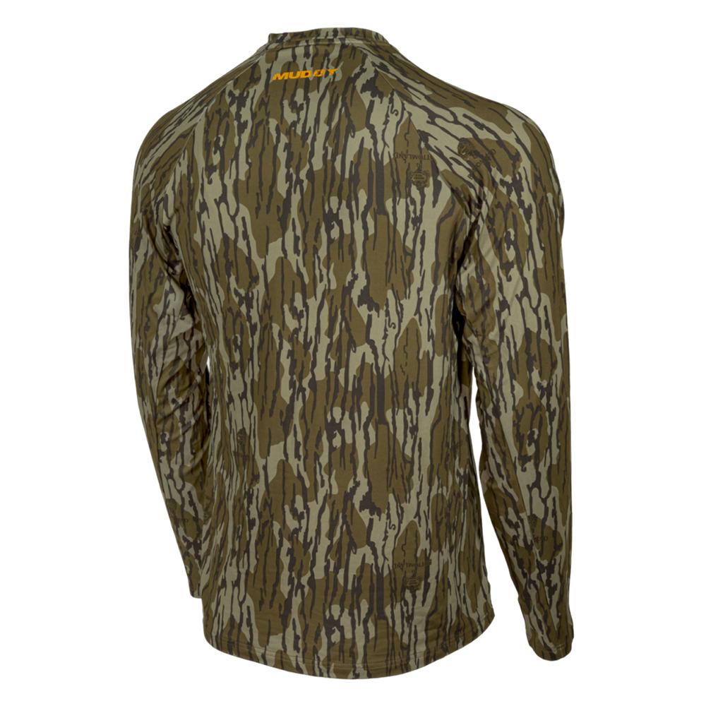 Muddy Base Layer Crew Long Sleeve Shirt Mossy Oak Bottomland 3XL Muddy Base Layer Crew Long Sleeve Shirt Mossy Oak Bottomland 3XL