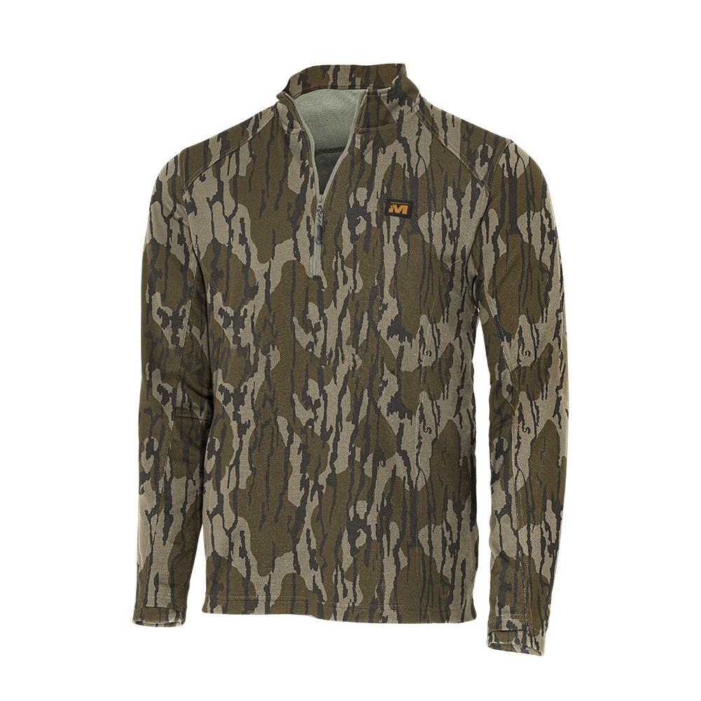 Gsm Muddy DV8 Quest Midweight Quarter Zip Sweatshirt Mossy Oak Bottomland L