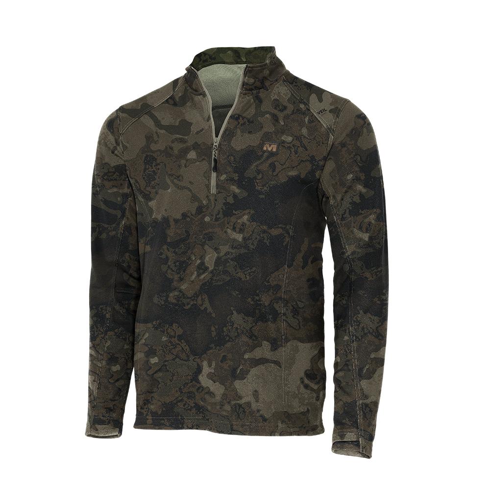 Gsm Muddy DV8 Quest Midweight Quarter Zip Sweatshirt Veil Canyon Grey L