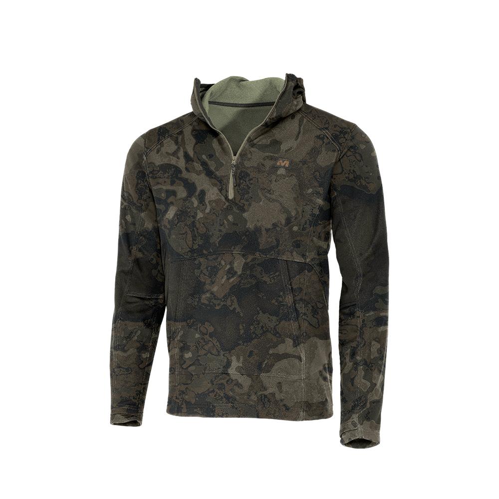 Gsm Muddy DV8 Quest Midweight Quarter Zip Hoodie Veil Canyon Grey S