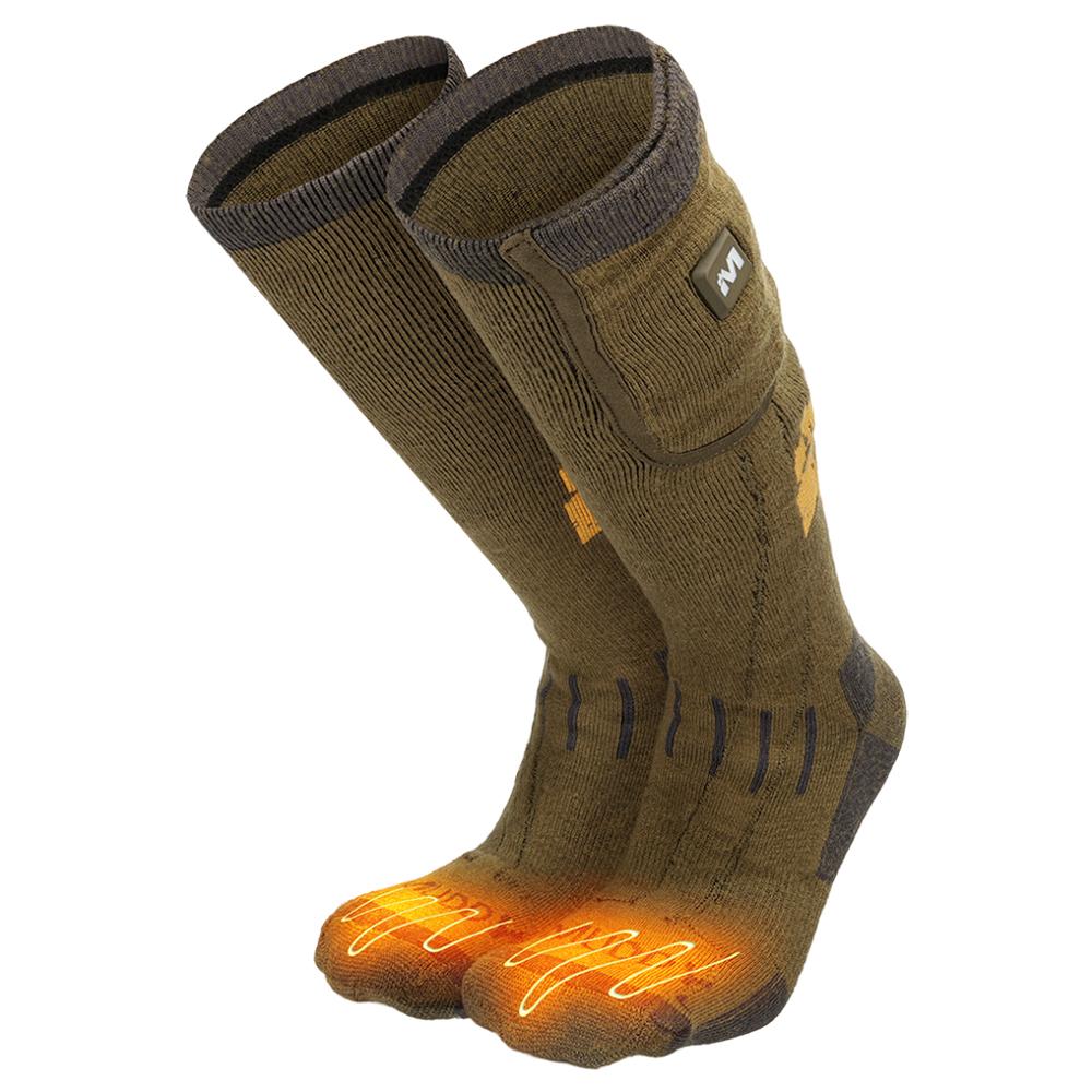 Gsm Nucleus Heated Socks Brown Clay Medium Large Gsm Nucleus Heated Socks Brown Clay Medium Large