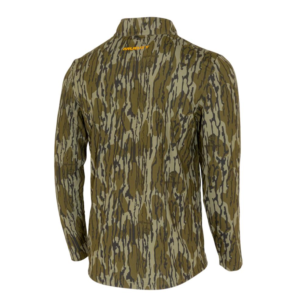 Muddy TR Lightweight Quarter Zip Long Sleeve Shirt Mossy Oak Bottomland 2XL Muddy TR Lightweight Quarter Zip Long Sleeve Shirt Mossy Oak Bottomland 2XL