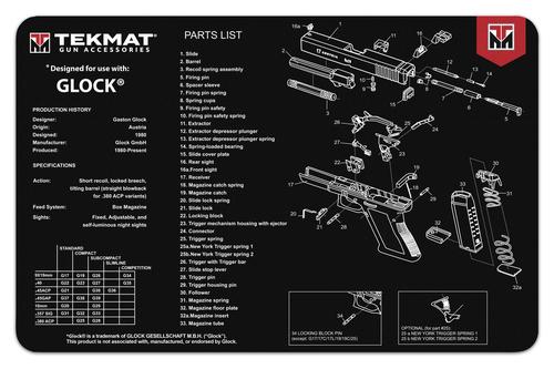 Gsm Tekmat Pistol Mat For Glock 17 Black