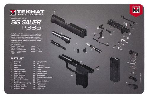 Gsm TekMat 11x17 Gun Cleaning Mat- Sig Sauer P365