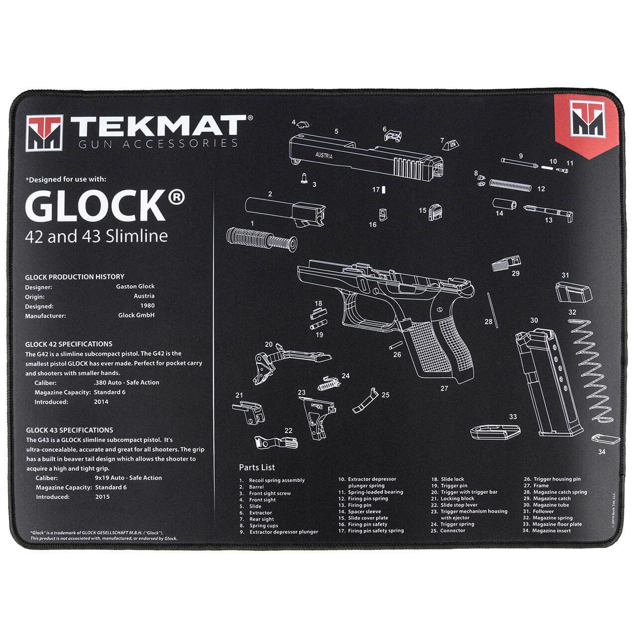 Gsm Tekmat Ultra Pstl Mat For Glk 42/43