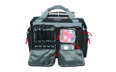 GPS G-Outdoors Rolling Range Bag- with Telescoping Handle-Black