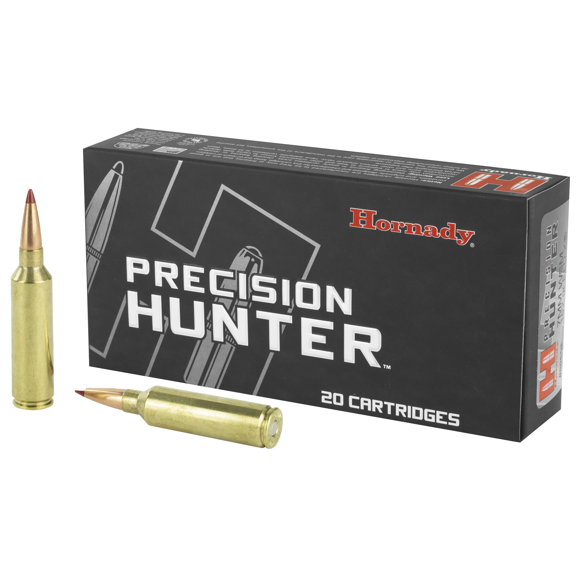 Hornady Precision Hunter Rifle Ammunition 7mm WSM 162 gr ELD-X 3000 fps 20/ct