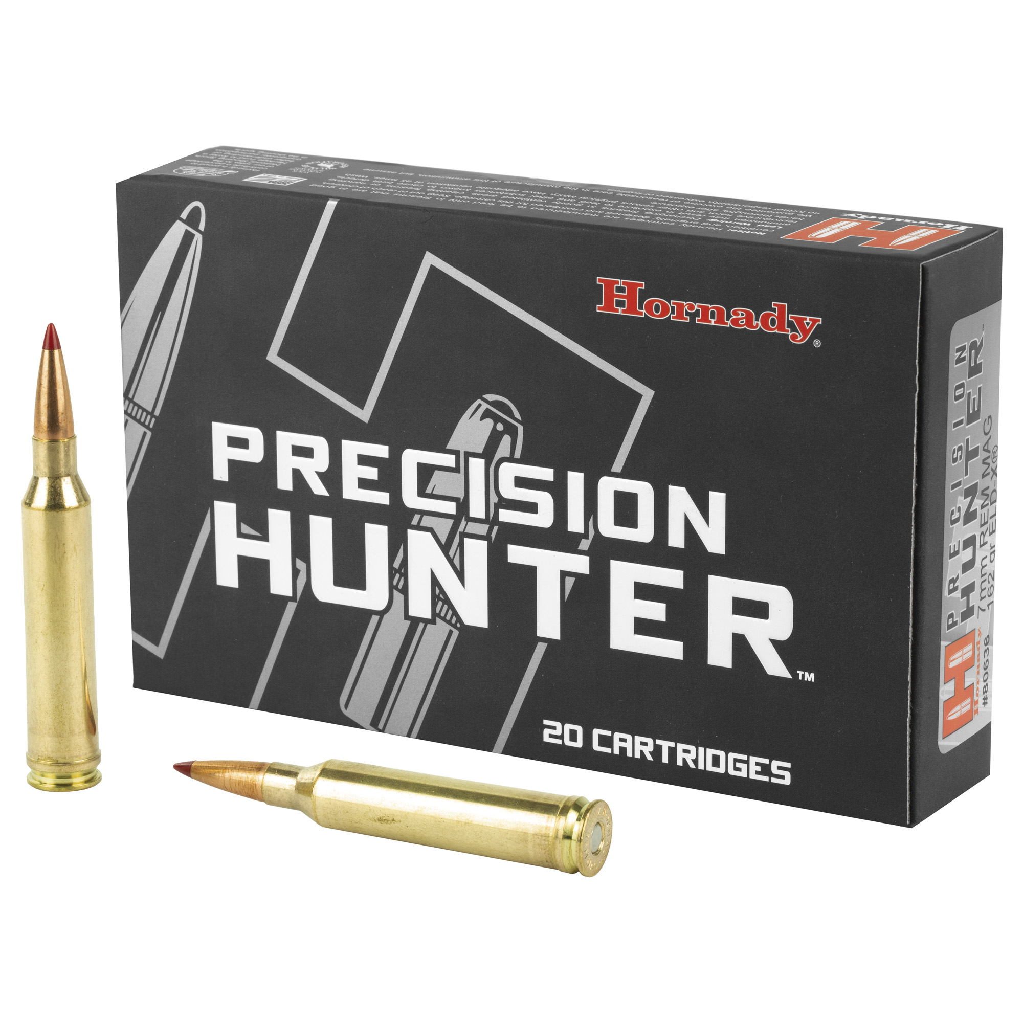 Hornady Ph 7mm Mag 162GR Eld-X 20/200