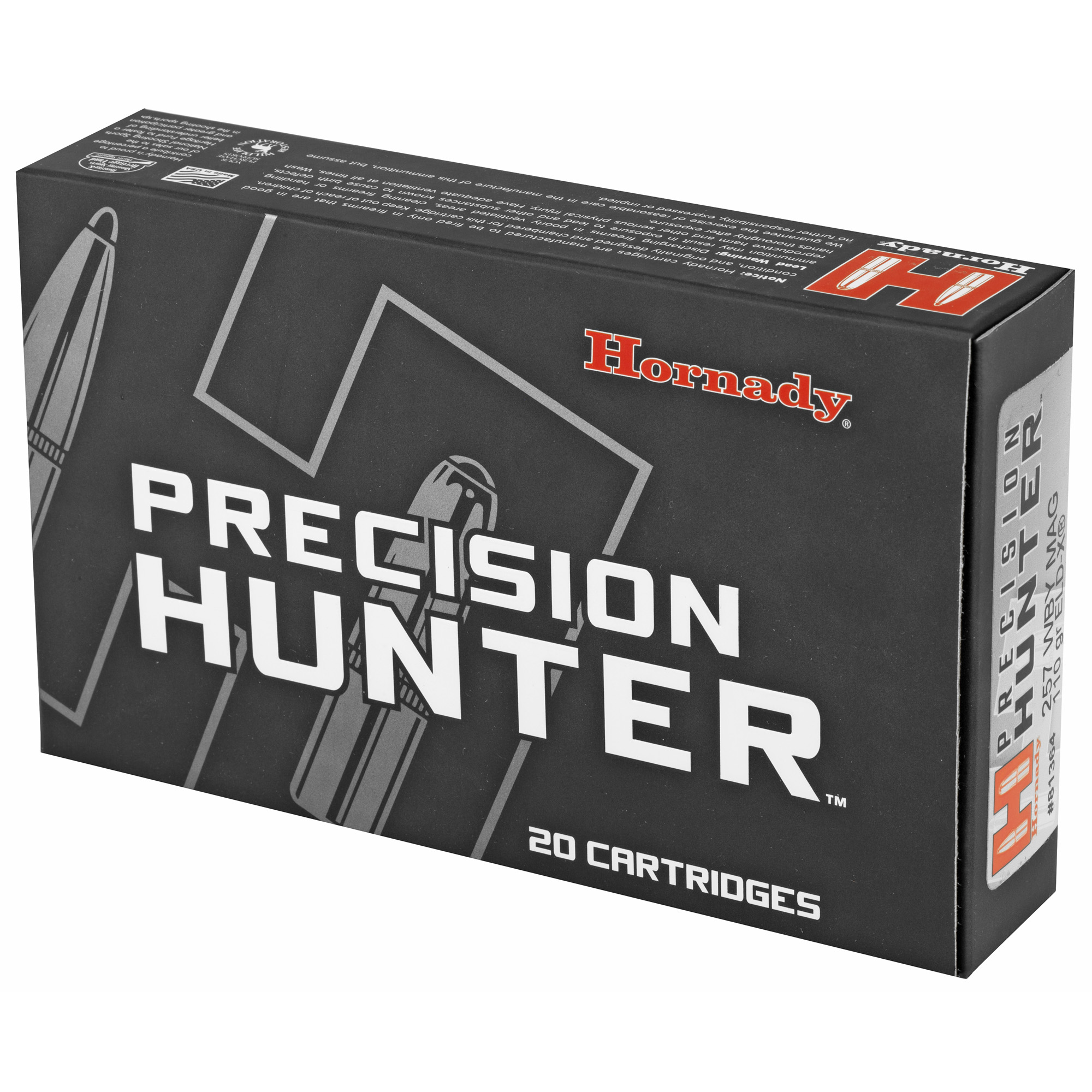 Hornady Ph 257WBY 110GR Eld-X 20/200 Hornady Ph 257WBY 110GR Eld-X 20/200