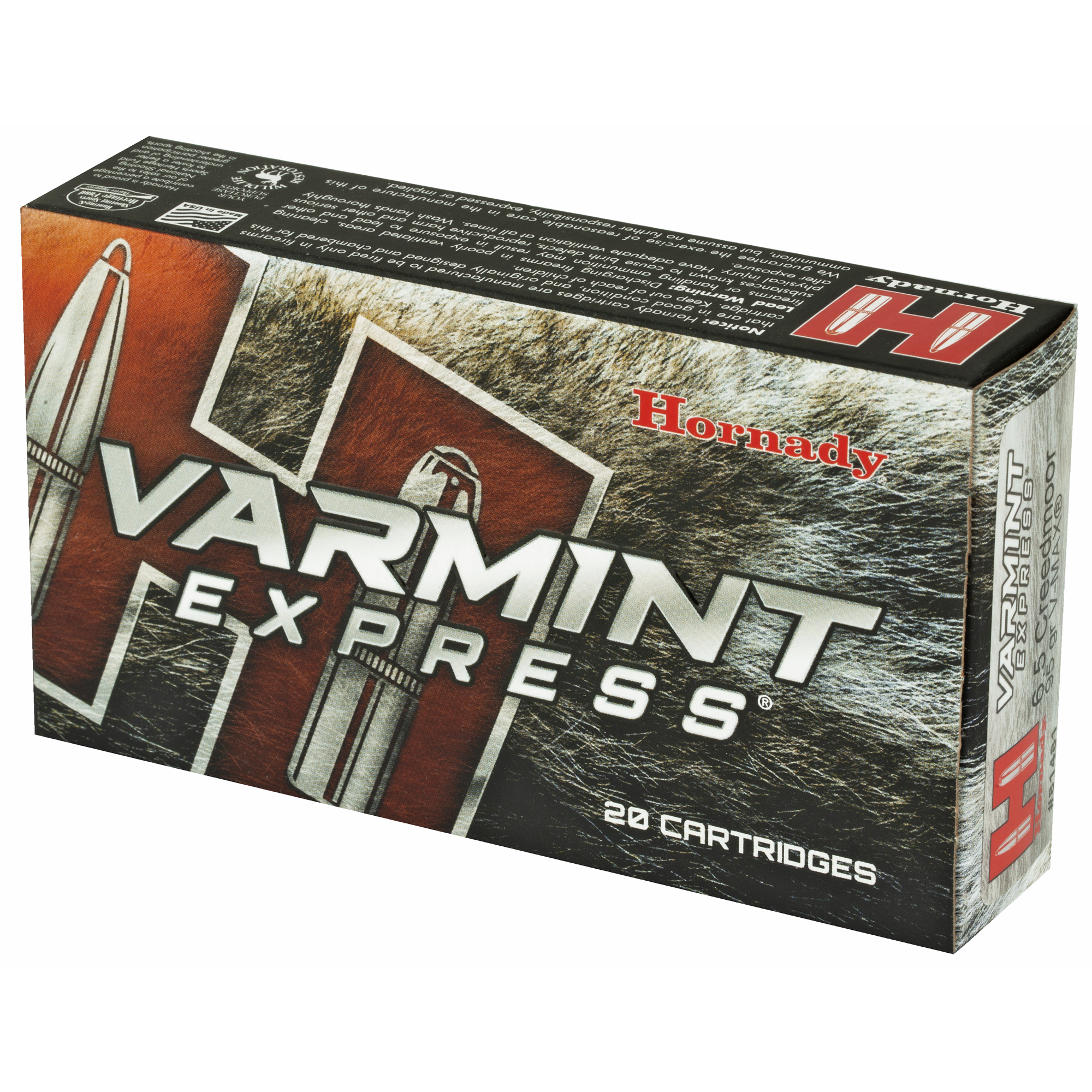 Hornady 6.5CM 95GR Vmax 20/200 V-Max Hornady 6.5CM 95GR Vmax 20/200 V-Max