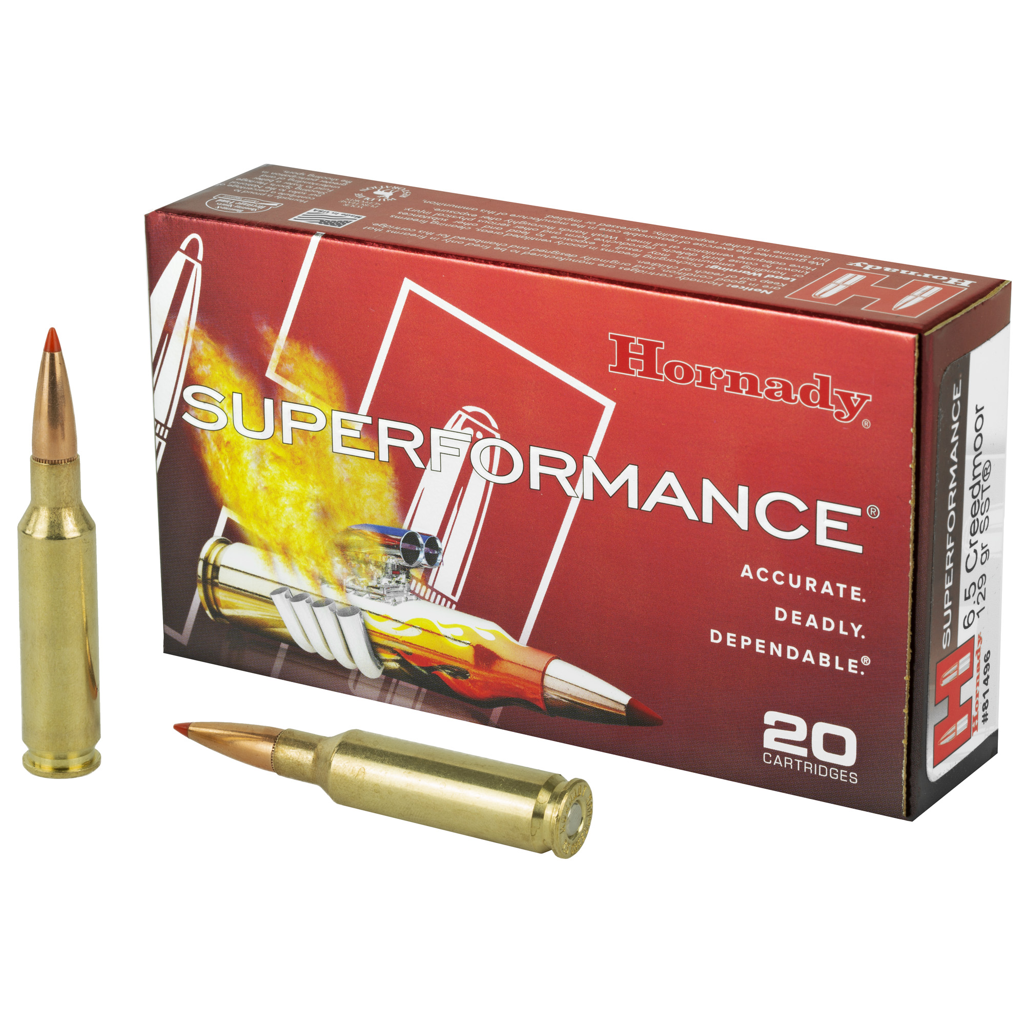Hornady Sf 6.5CM 129GR Sst 20/200