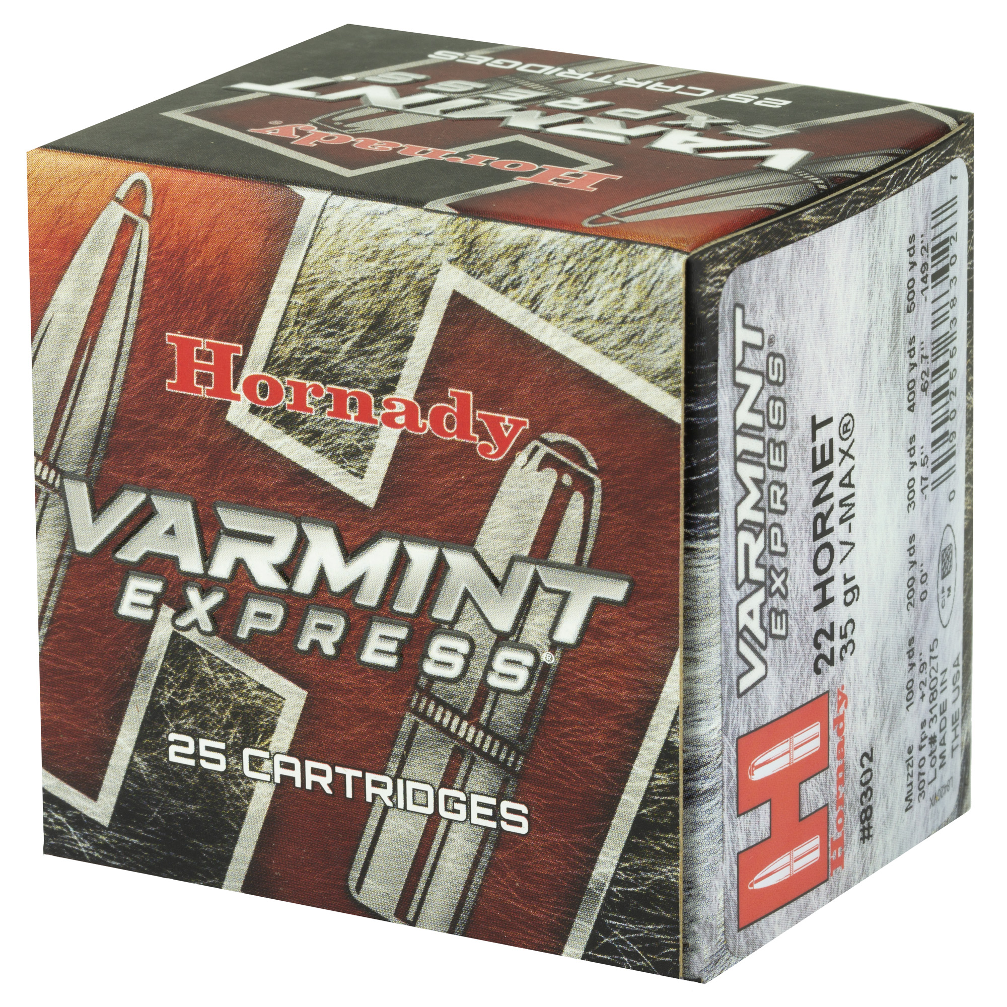 Hornady 22 Hornet 35GR V-Max 25/250 Hornady 22 Hornet 35GR V-Max 25/250