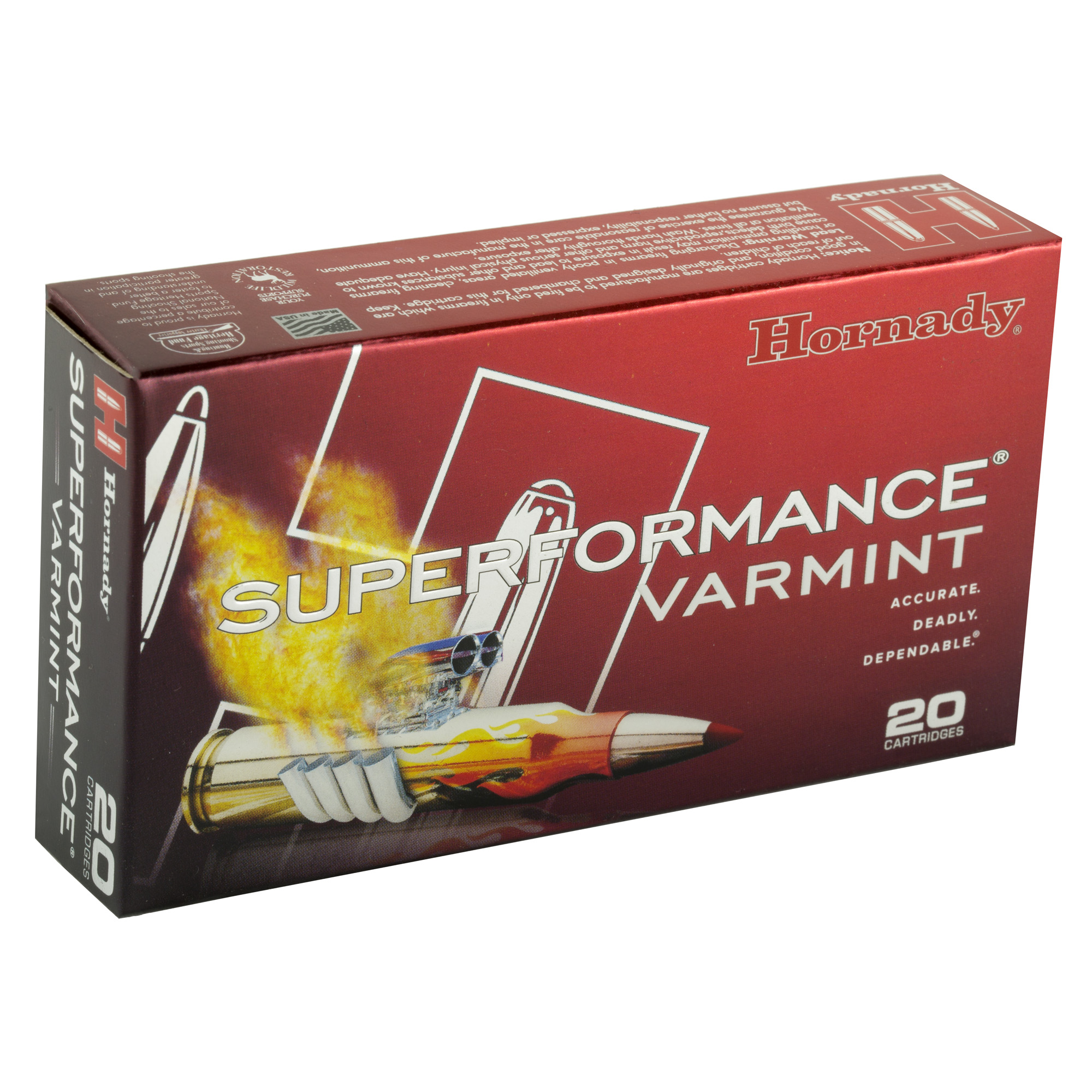 Hornady SuperFormance Ammunition .204 Ruger 32 gr V-MAX 4225 fps - 20/ct Hornady SuperFormance Ammunition .204 Ruger 32 gr V-MAX 4225 fps - 20/ct