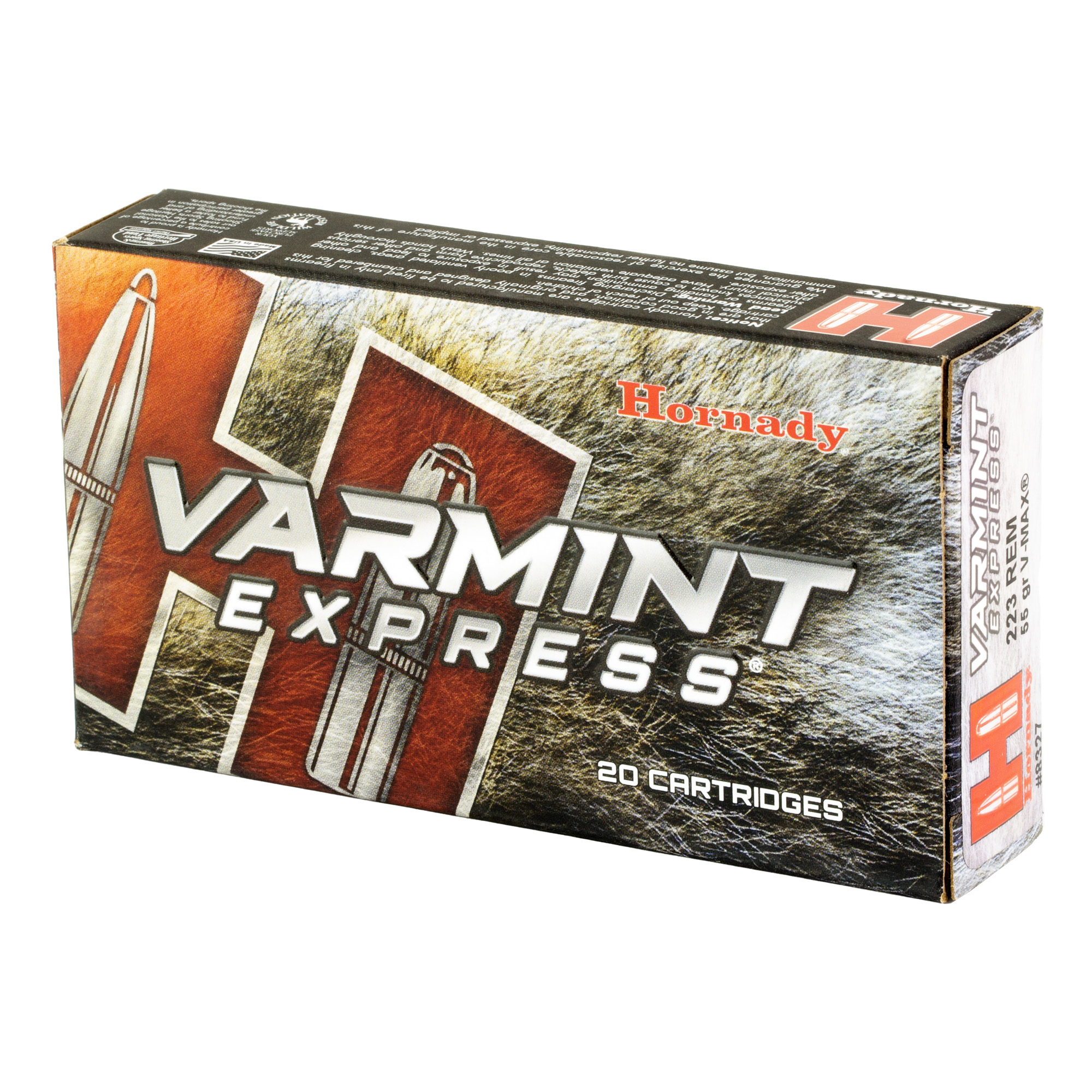 Hornady Varmint Express Rifle Ammunition .223 Rem 55 gr V-MAX 3240 fps 20/ct Hornady Varmint Express Rifle Ammunition .223 Rem 55 gr V-MAX 3240 fps 20/ct