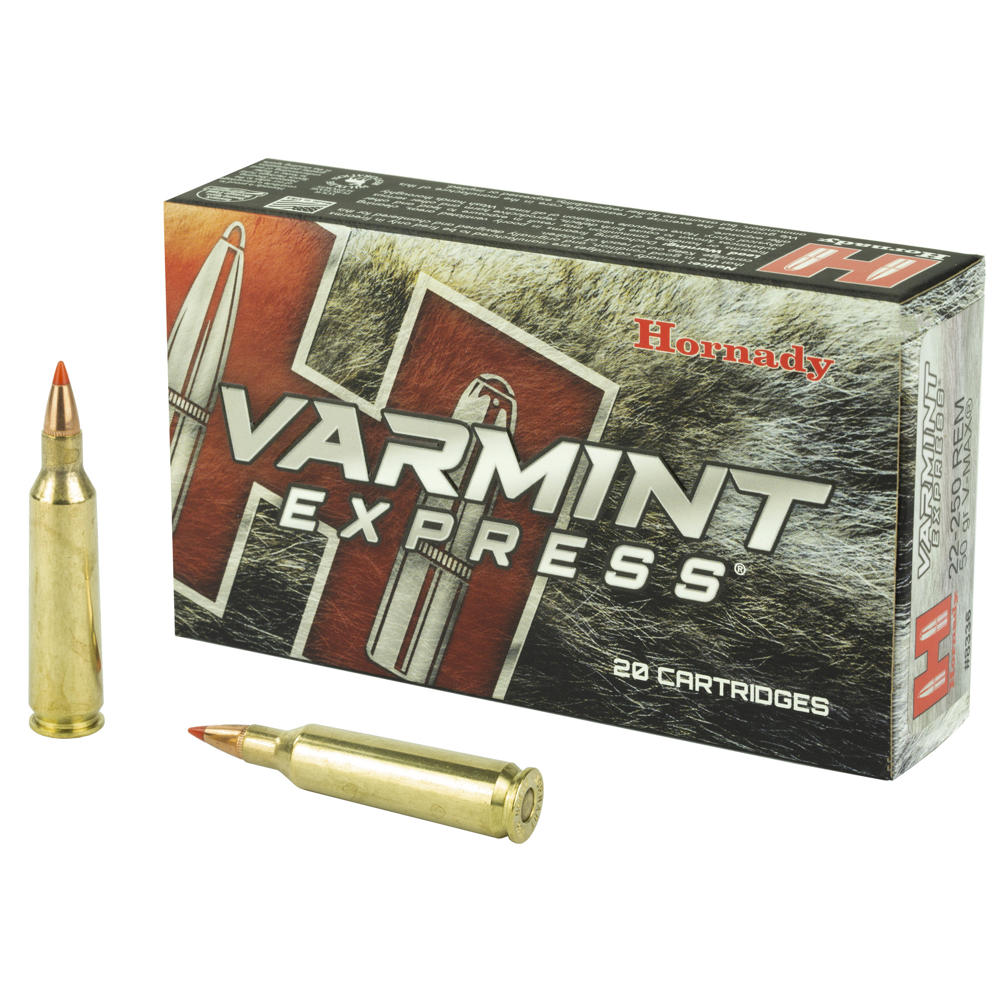 Hornady 22-250 50GR VMAX 20/200 V-Max