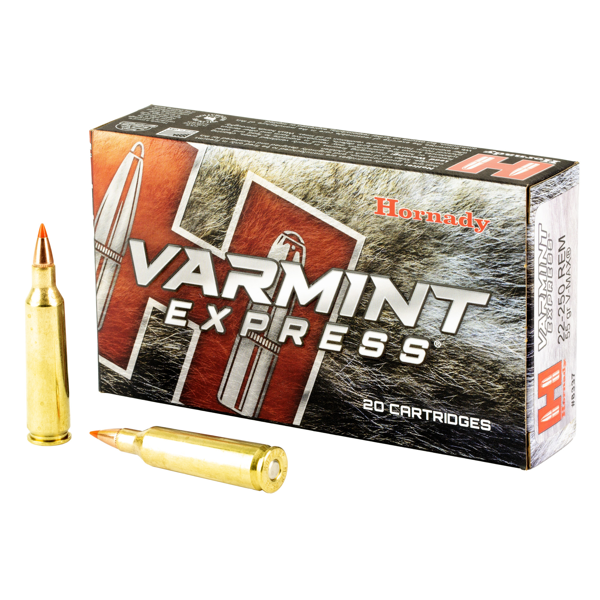 Hornady 22-250 55GR VMAX 20/200 V-Max