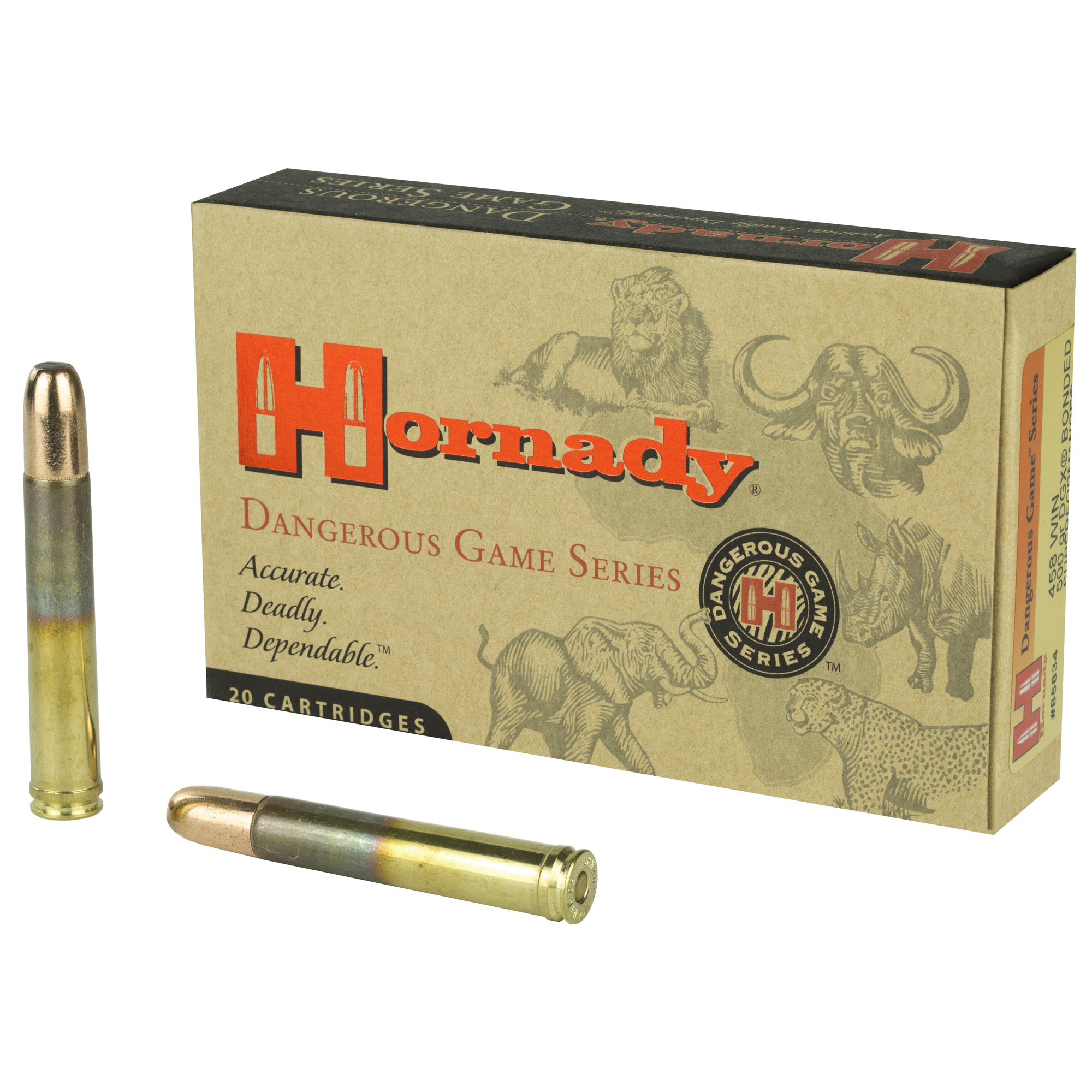 Hornady Dg 458WIN 500GR Dgx Bnd 20/120 DGX Bonded