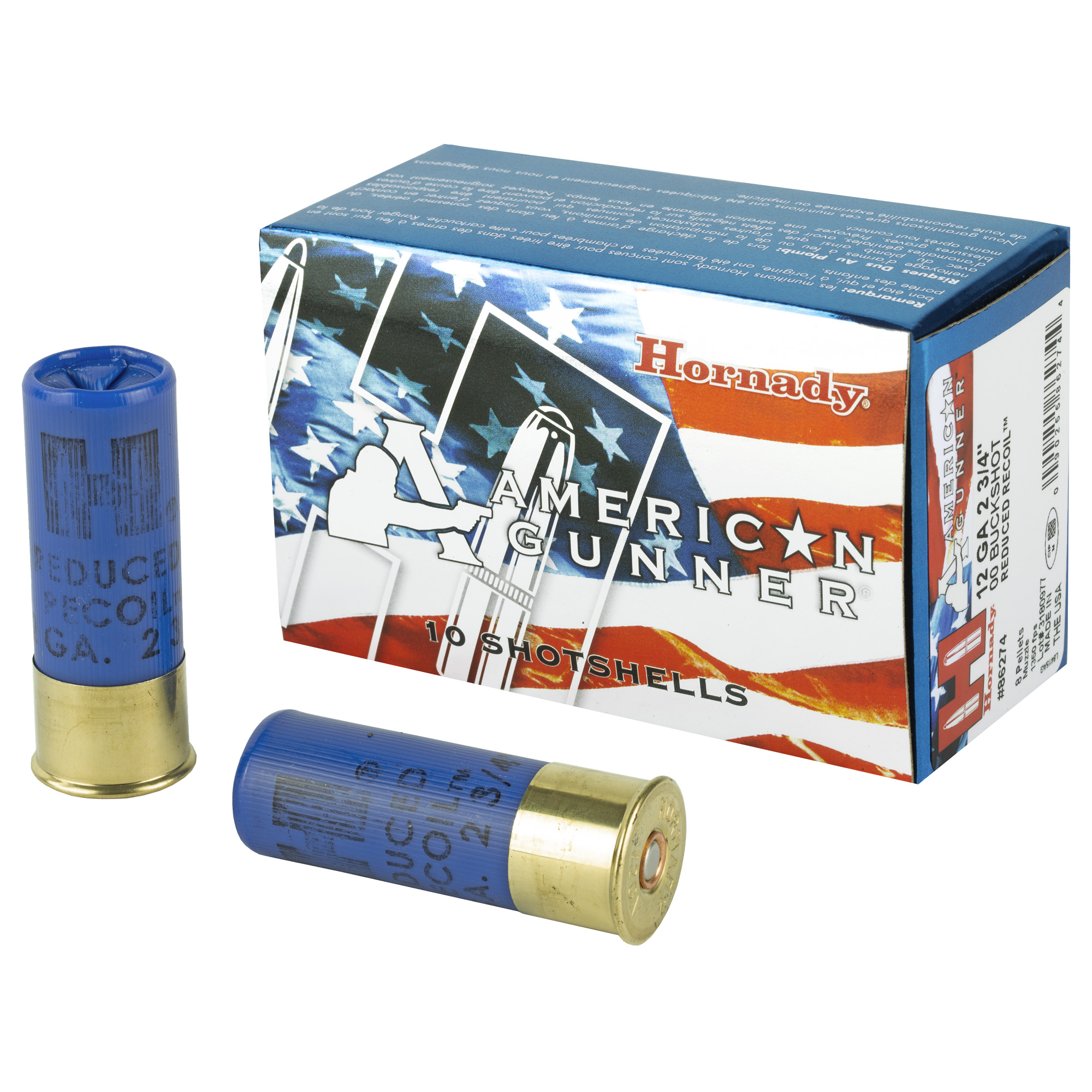 Hornady AG 12GA 2.75" 00 10/100 Buckshot