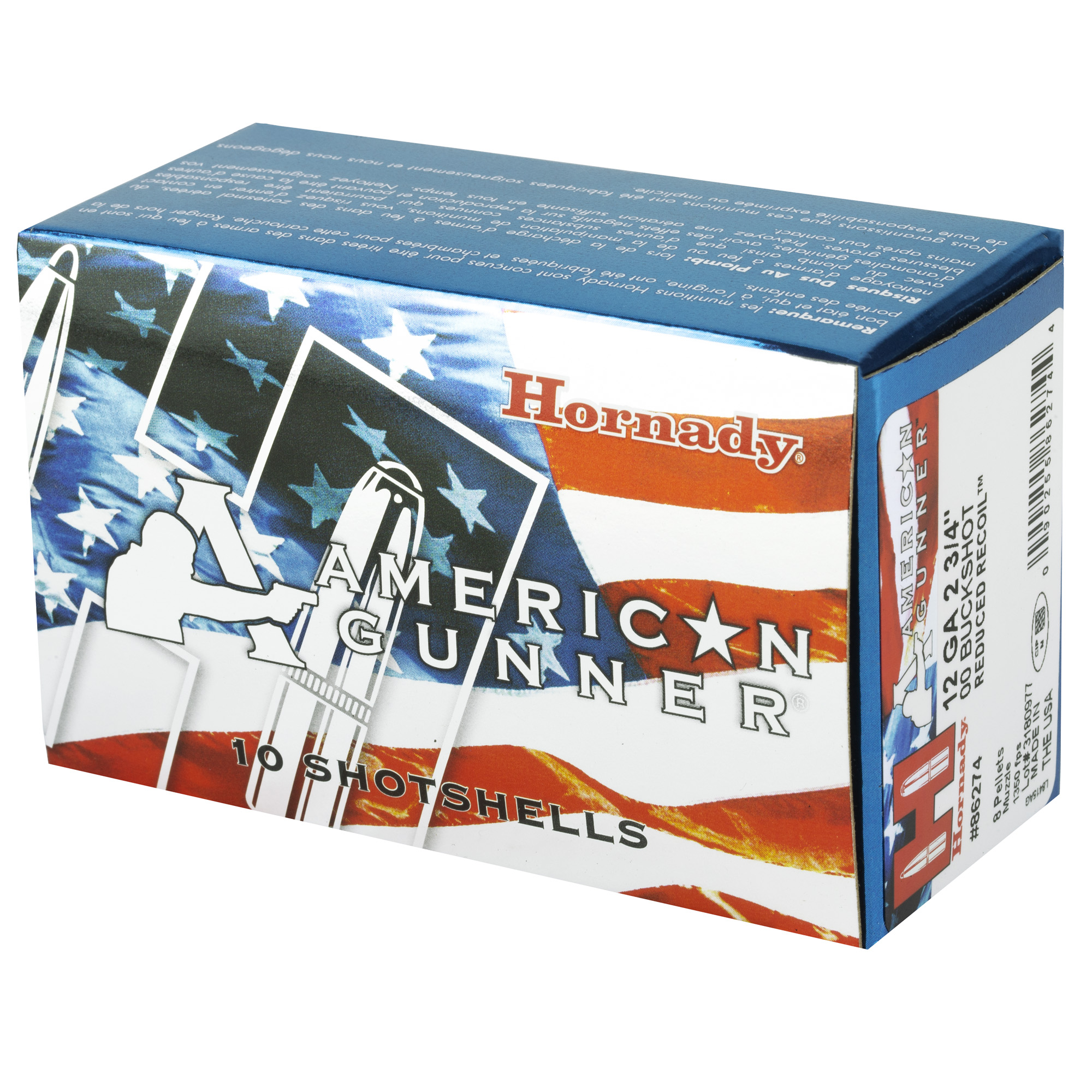 Hornady AG 12GA 2.75" 00 10/100 Buckshot Hornady AG 12GA 2.75" 00 10/100 Buckshot