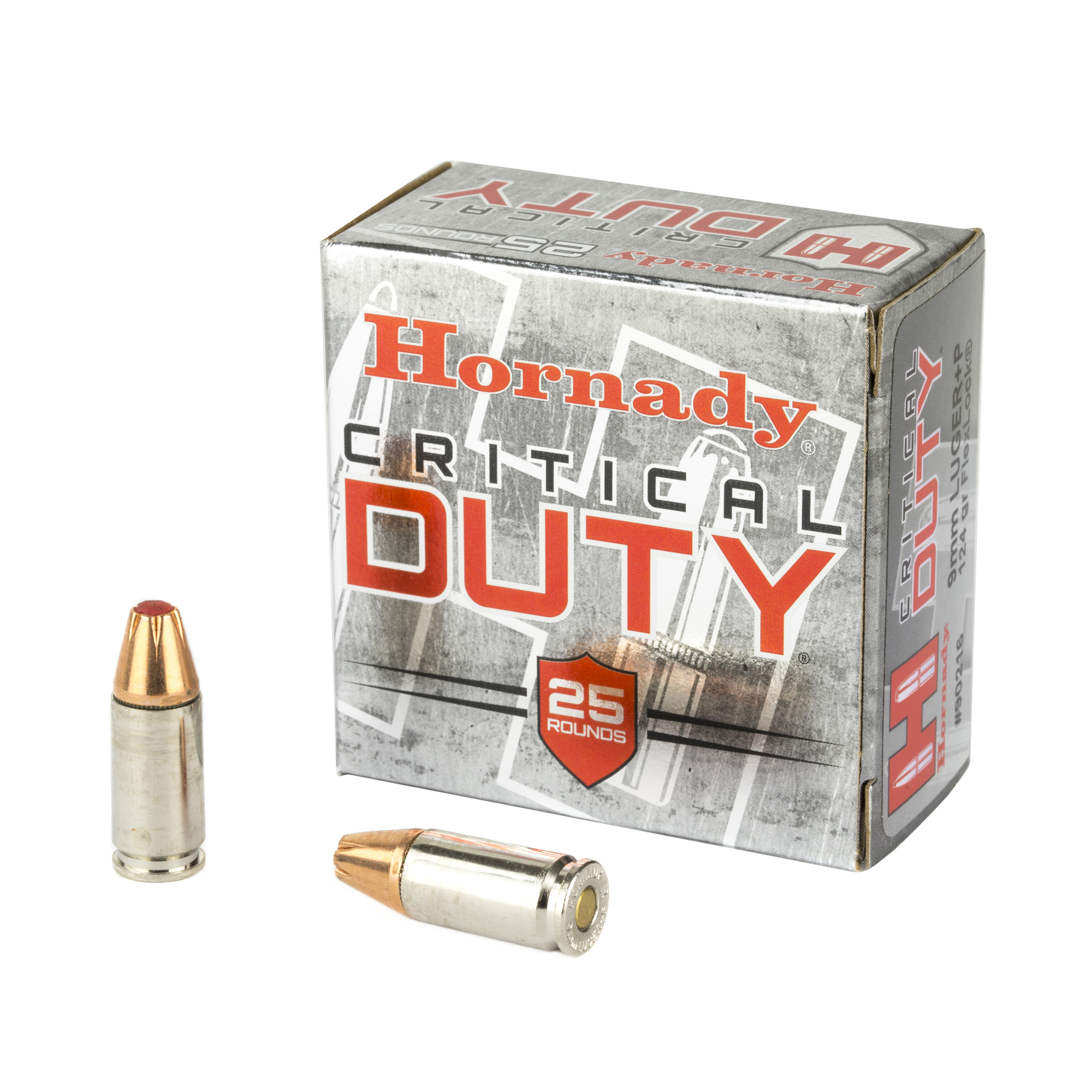 Hornady 9mm+P 124GR Crt Duty 25/250 FlexLock Duty