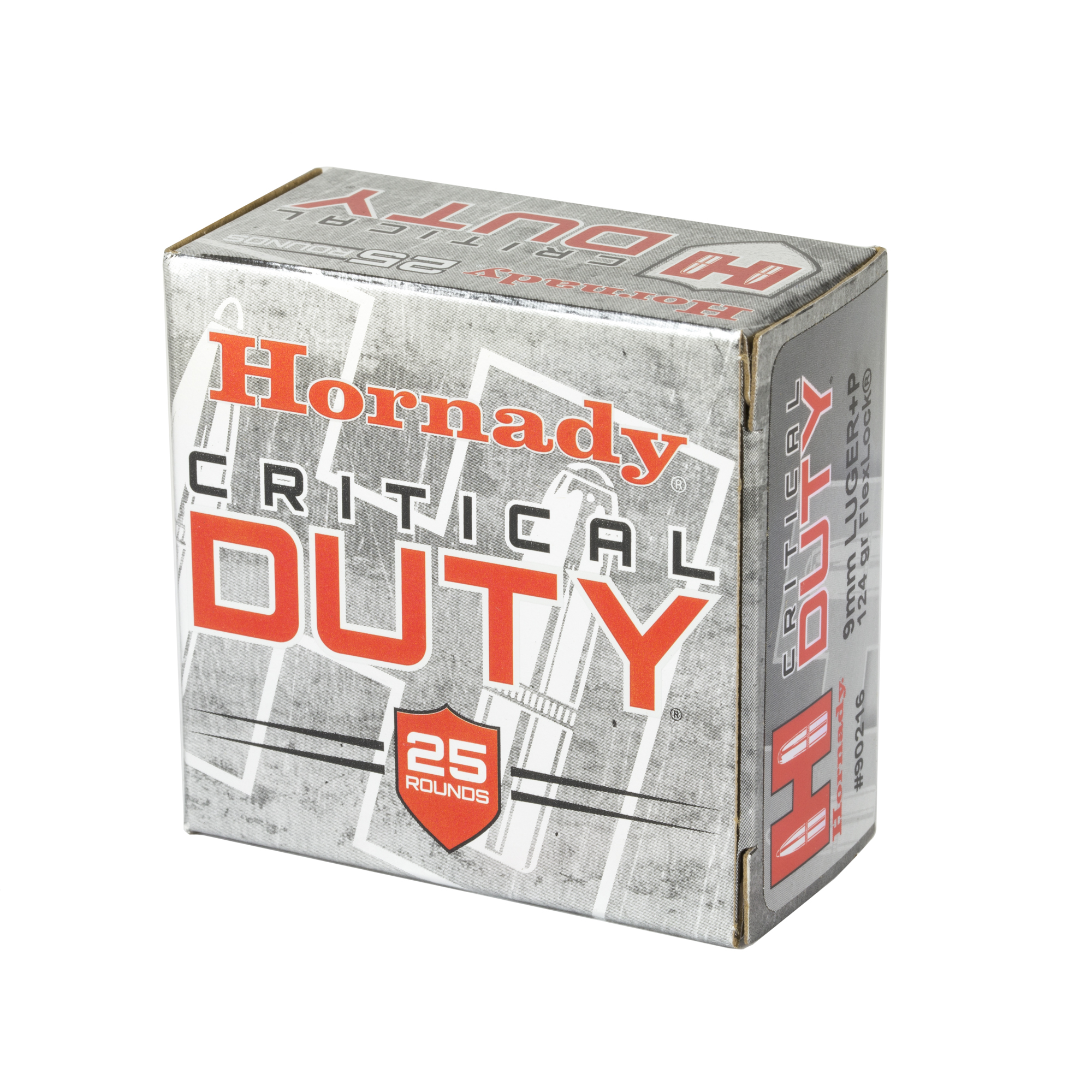 Hornady 9mm+P 124GR Crt Duty 25/250 FlexLock Duty Hornady 9mm+P 124GR Crt Duty 25/250 FlexLock Duty