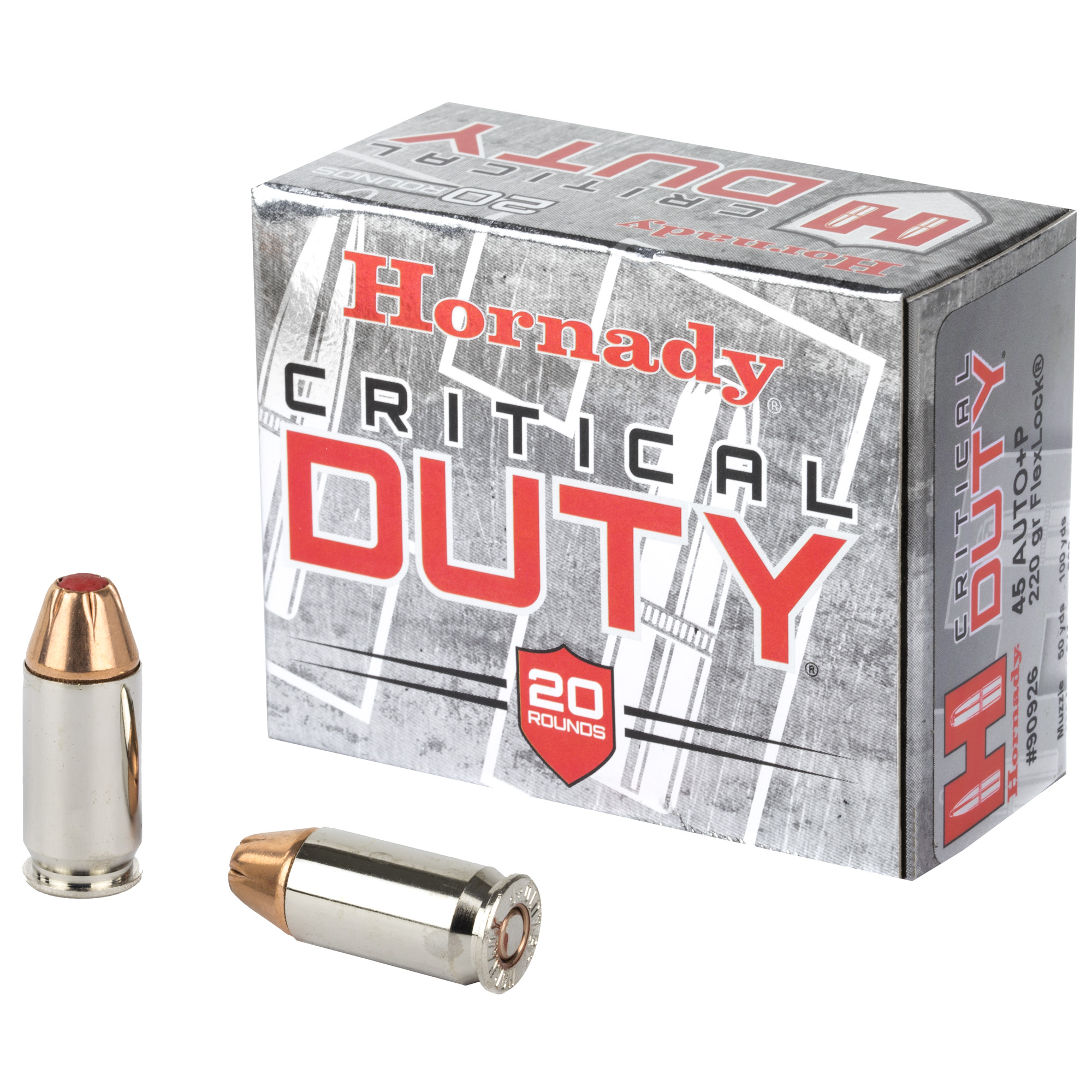 Hornady 45ACP +p 220GR Crt Duty 20/200 FlexLock Duty