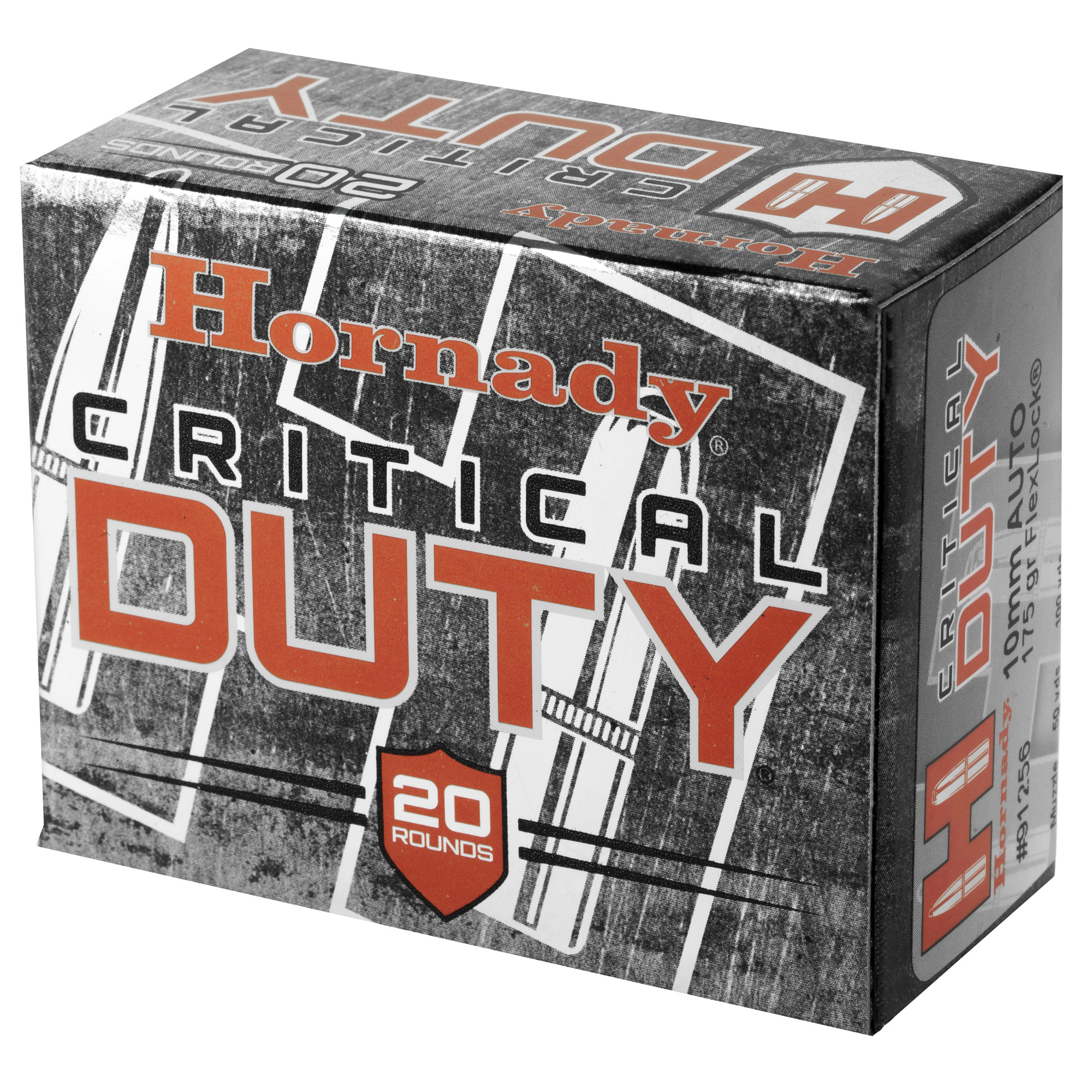 Hornady 10mm 175GR Crt Duty 20/200 FlexLock Duty Hornady 10mm 175GR Crt Duty 20/200 FlexLock Duty