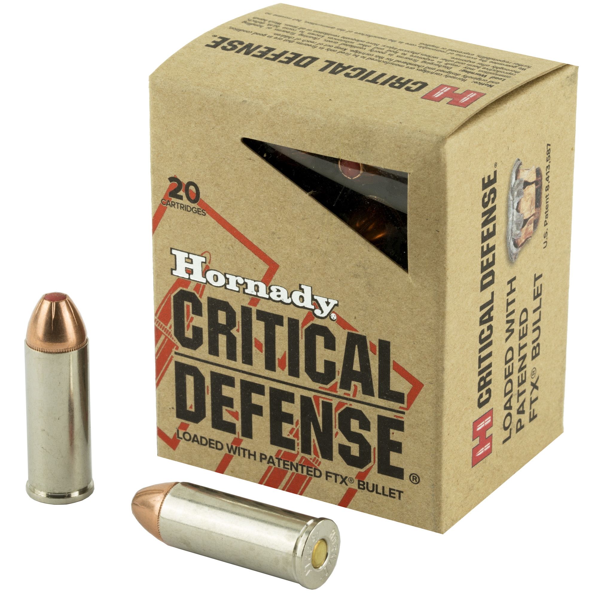 Hornady Critical Defense Handgun Ammo .45 Colt 185 gr FTX 920 fps 20/ct