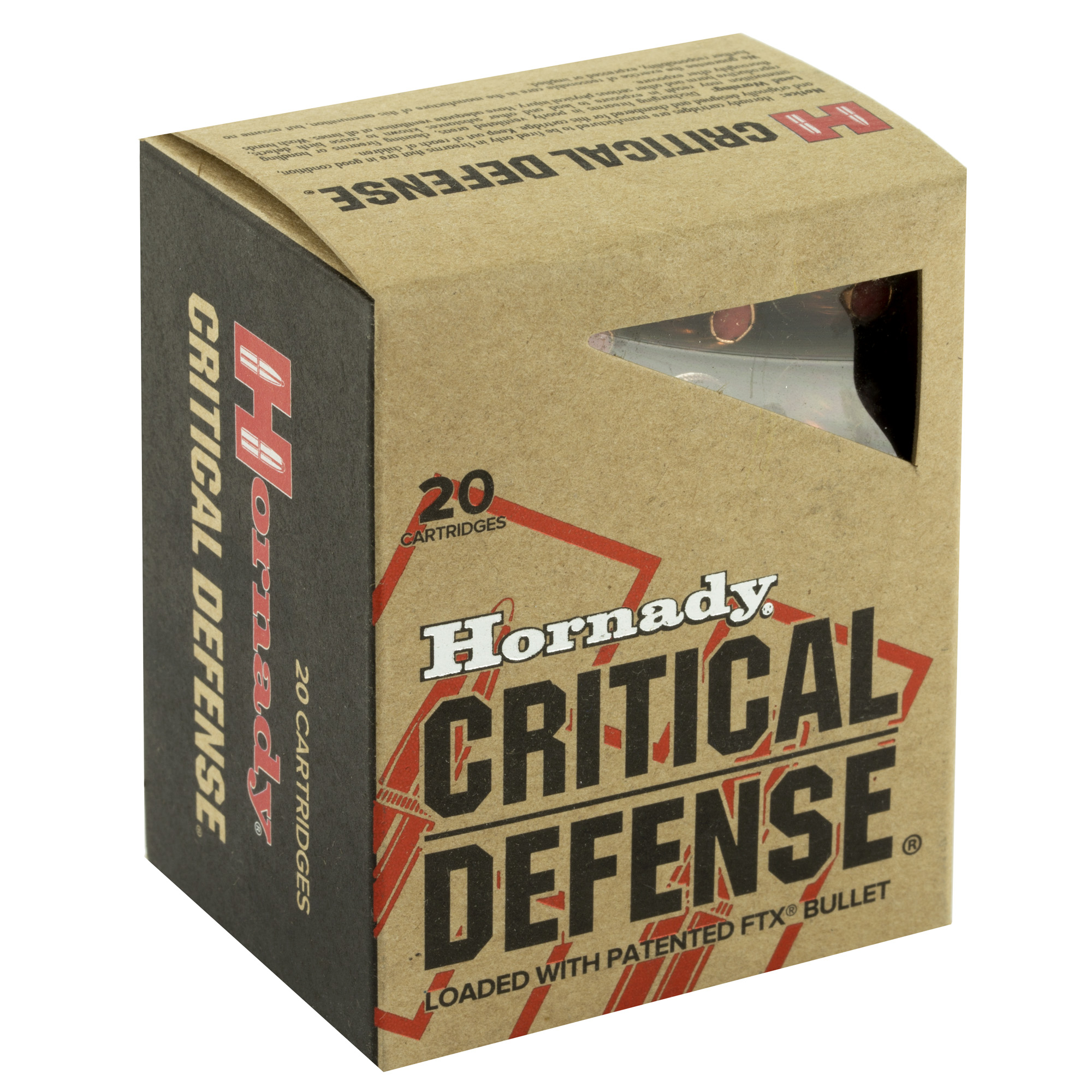 Hornady Critical Defense Handgun Ammo .45 Colt 185 gr FTX 920 fps 20/ct Hornady Critical Defense Handgun Ammo .45 Colt 185 gr FTX 920 fps 20/ct