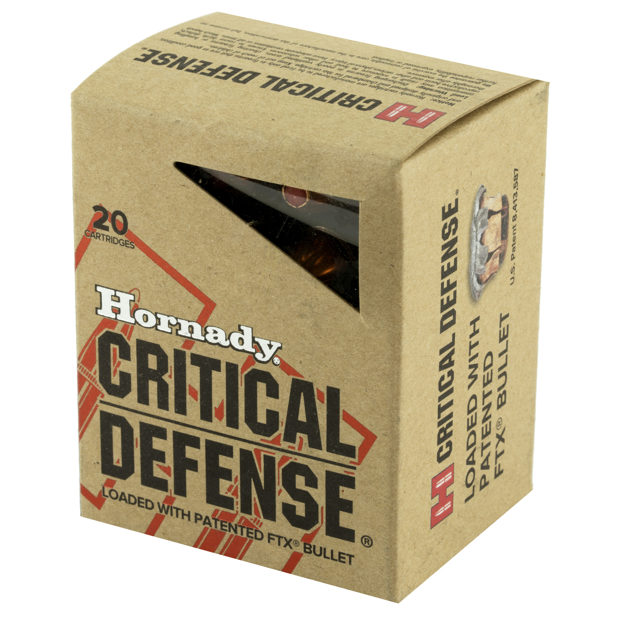 Hornady Critical Defense Handgun Ammo .45 Colt 185 gr FTX 920 fps 20/ct Hornady Critical Defense Handgun Ammo .45 Colt 185 gr FTX 920 fps 20/ct