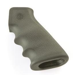 Hogue Inc. Hogue AR-15/M-16 OverMolded Rubber Grips with Finger Grooves Olive