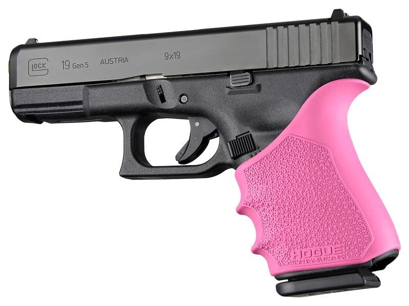Hogue Inc. Hogue HandAll Beavertail Grip Sleeve Glock 19 23 32 38 Gen 1-2-5 Pink