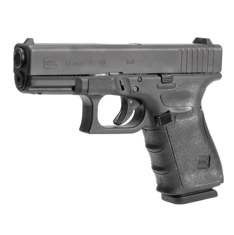 Hogue Inc. Hogue Wrapter Rubber Adhesive Grip for Glock Gen 4 Models 19 19MOS 23 32 - Black