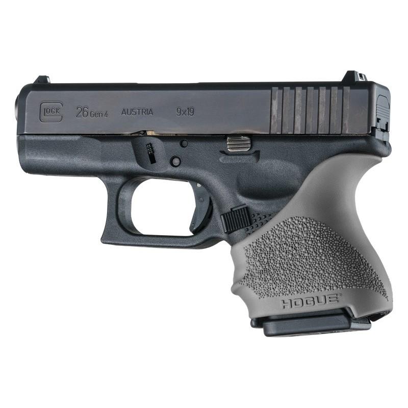 Hogue Inc. Hogue HandAll Beavertail Handgun Grip Sleeve for Glock 26/27 Slate Grey