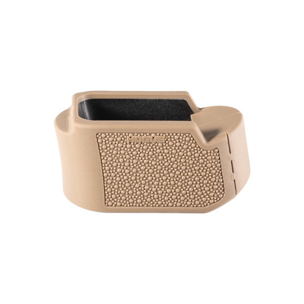 Hogue Inc. Glock 19 OverMolded Rbr Grip Extension Base Pad for 10/15 Rd Magazine Fit Glock 26 FDE
