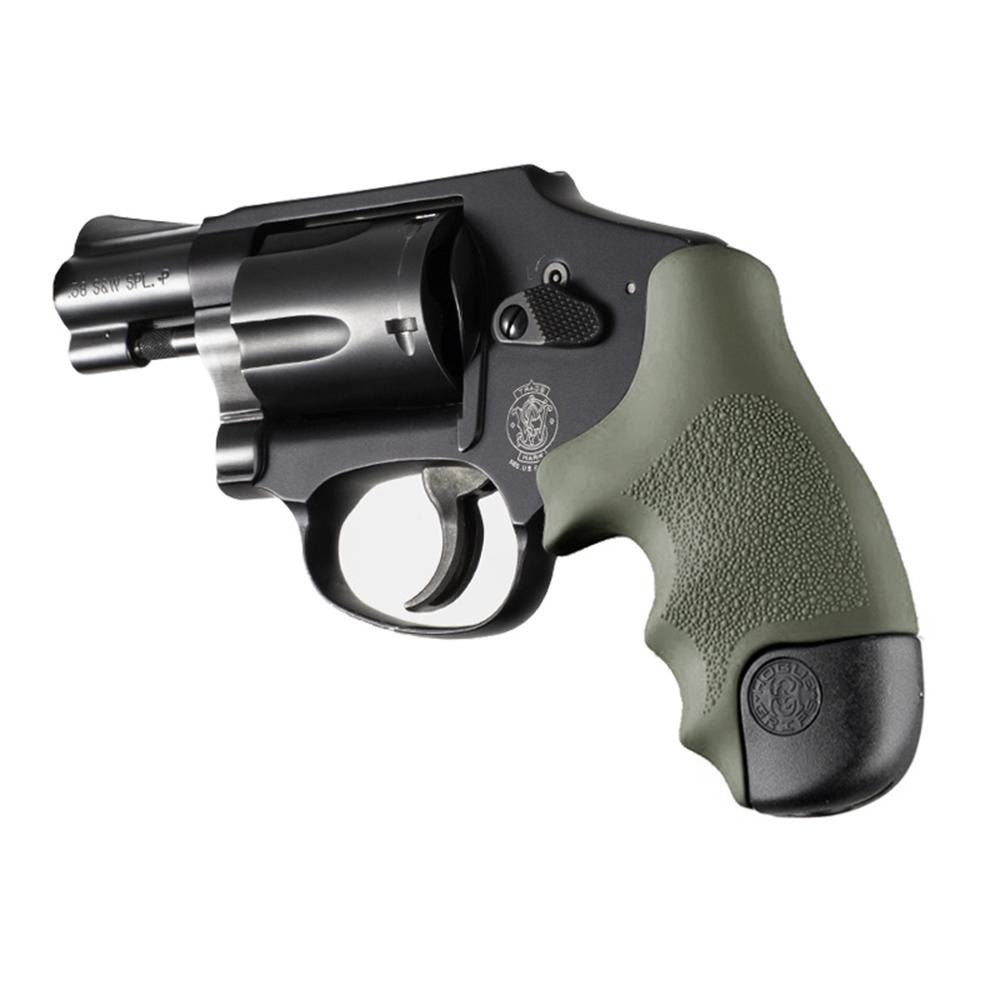 Hogue Inc. Hogue Overmolded Rubber Tamer Grip S&W Round Butt J-Frame Centennial Revolvers &amp