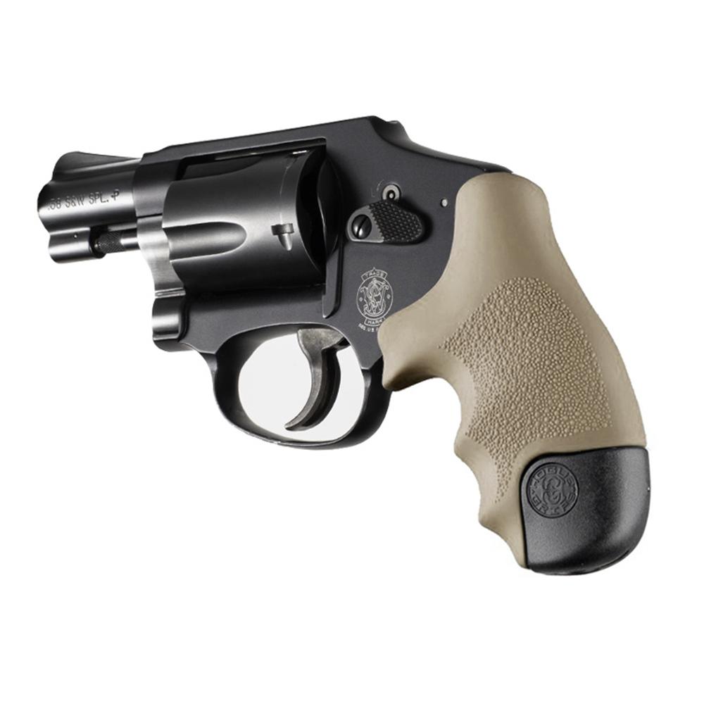 Hogue Inc. Hogue Overmolded Rubber Tamer Grip S&W Round Butt J-Frame Centennial Revolvers &amp