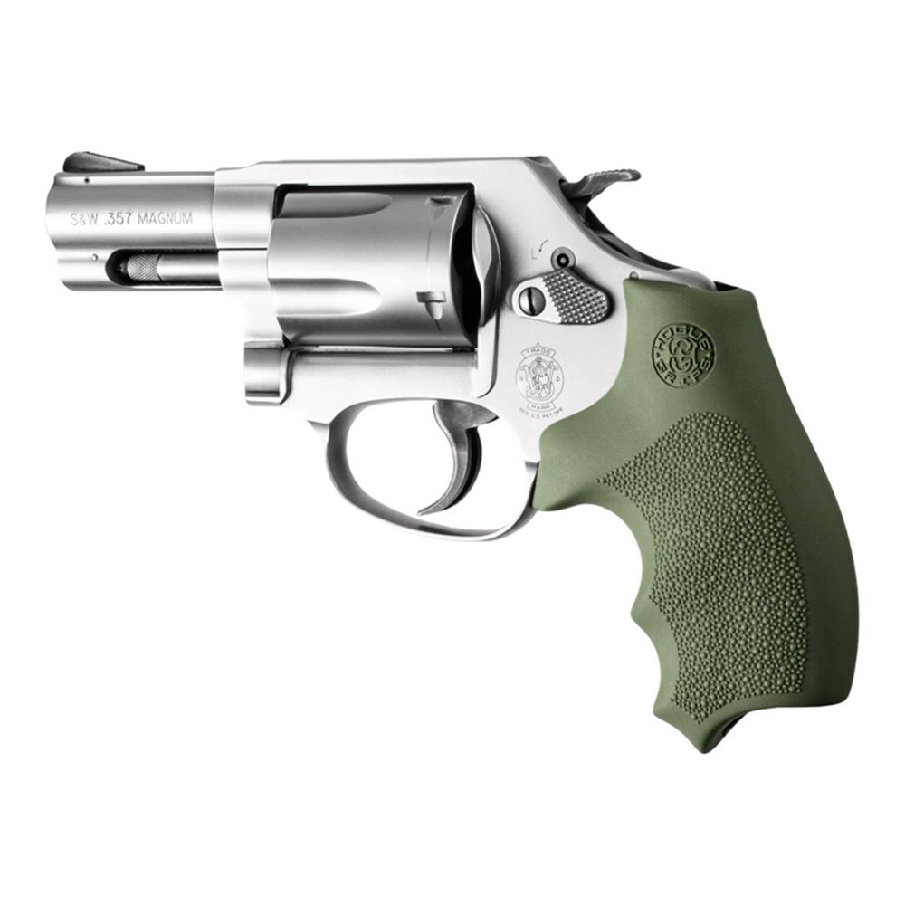 Hogue Inc. Hogue Overmolded Rubber Bantam Grip Closed Backstrap S&W Round Butt J-Frame Revolvers