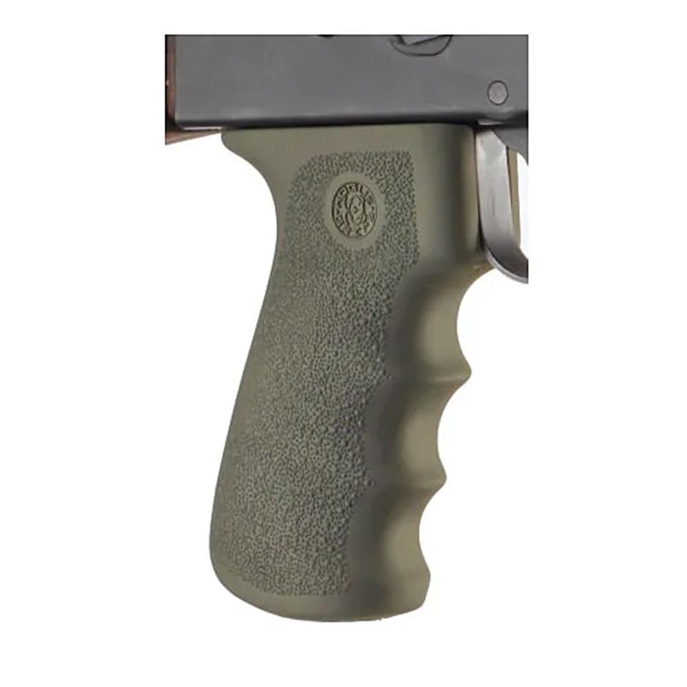 Hogue Inc. Hogue AK-47 Rubber Grips with Finger Grooves - OD Green