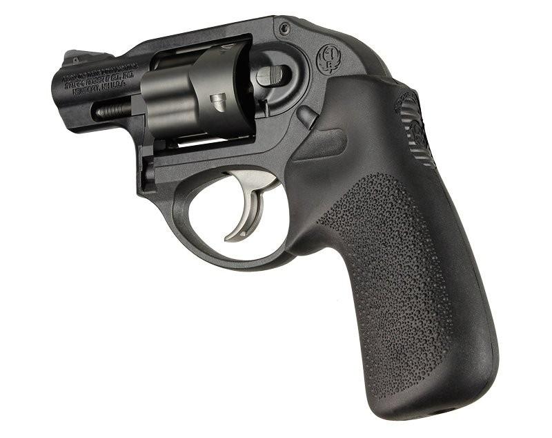 Hogue Inc. Hogue Ruger LCR/LCRx: Black Rubber Tamer Cushion Grip without Finger Grooves